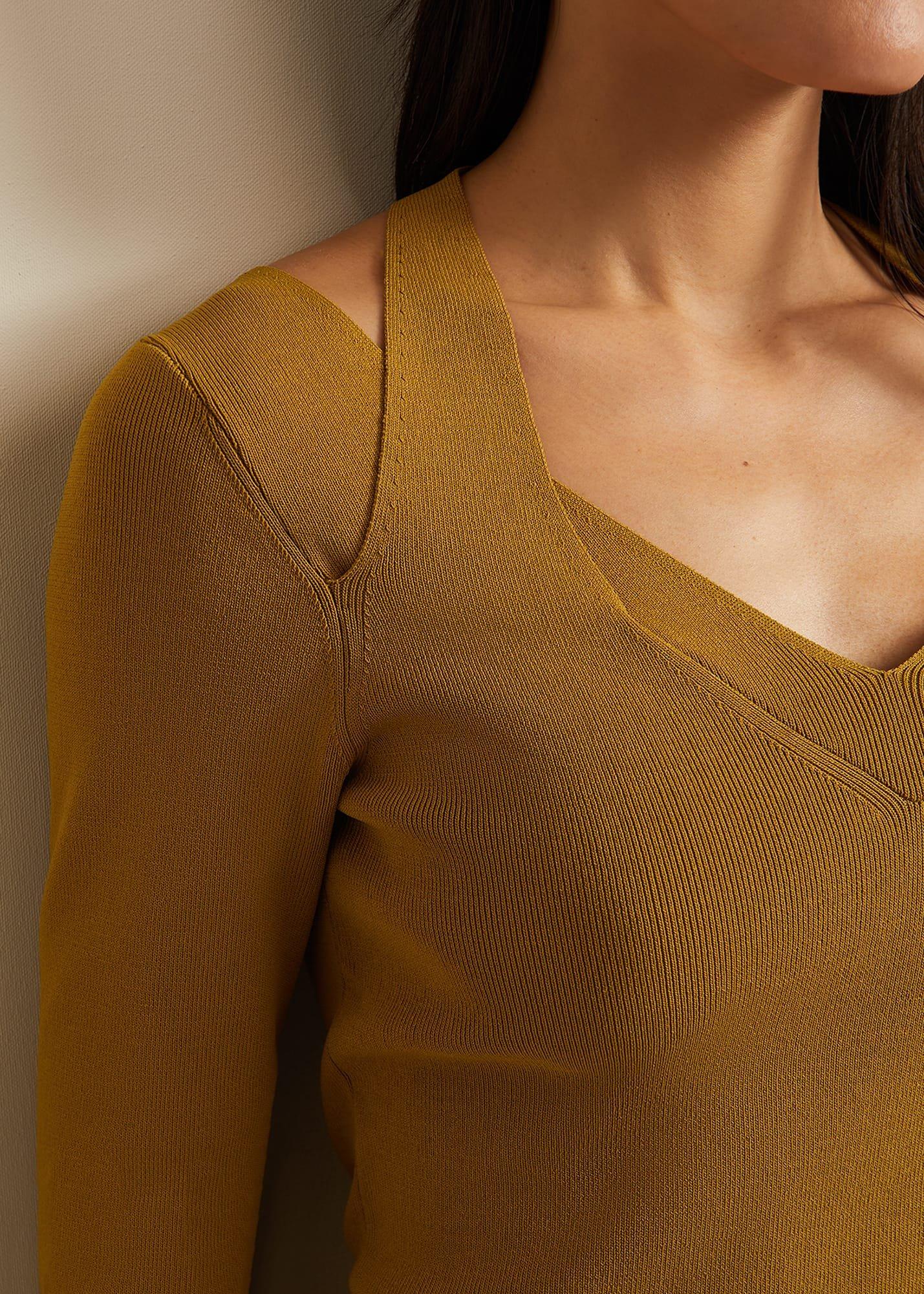 Emily Cut Out Compact Knit Top