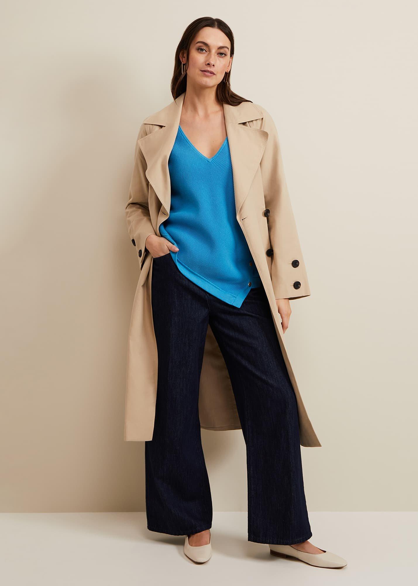 Georgia Ribbed Asymmetric Button Jumper