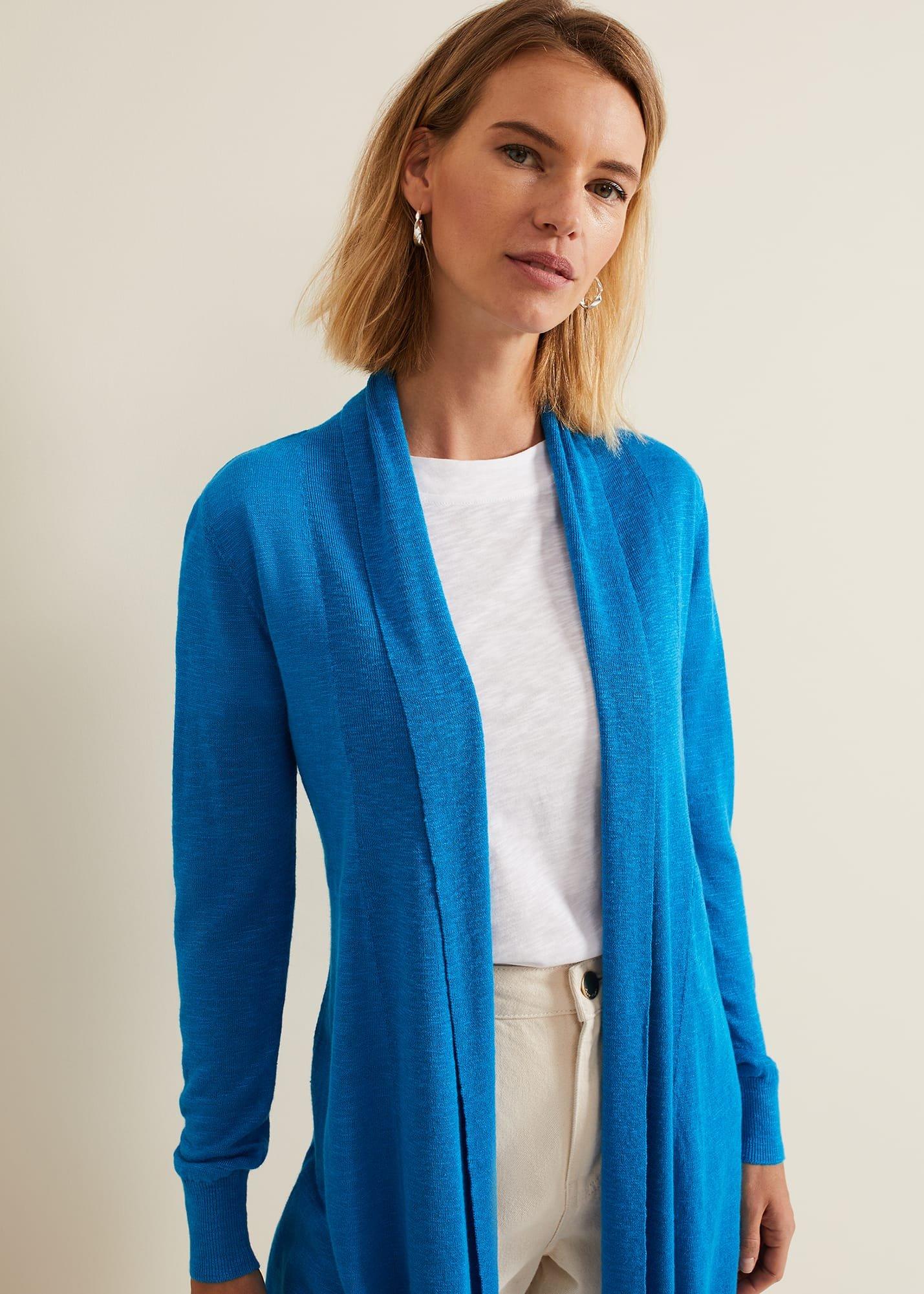 Louise Linen Longline Cardigan