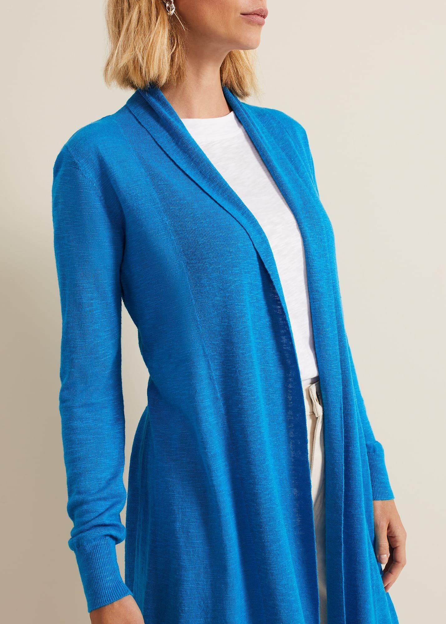 Louise Linen Longline Cardigan