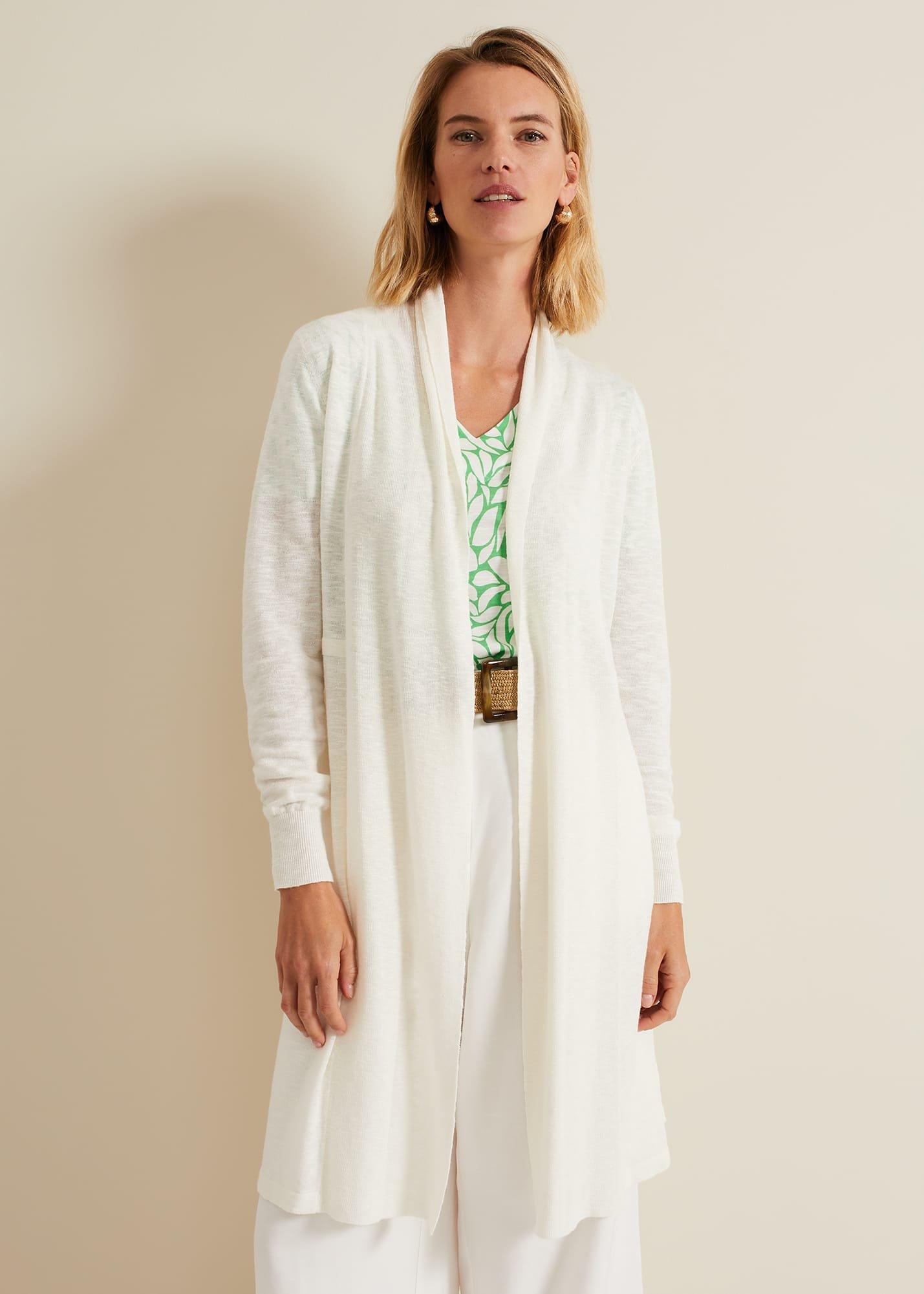 Louise Linen Longline Cardigan | Phase Eight UK |