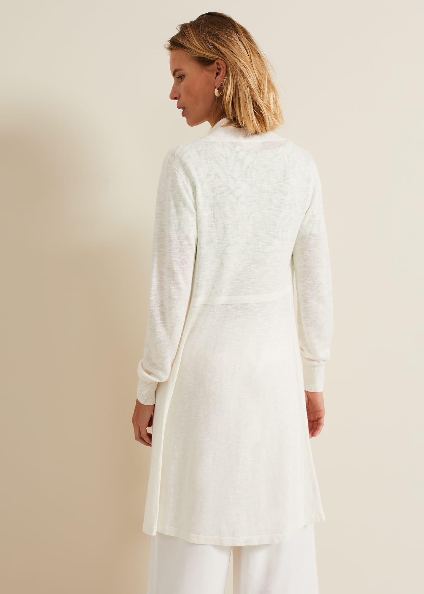Louise Linen Longline Cardigan