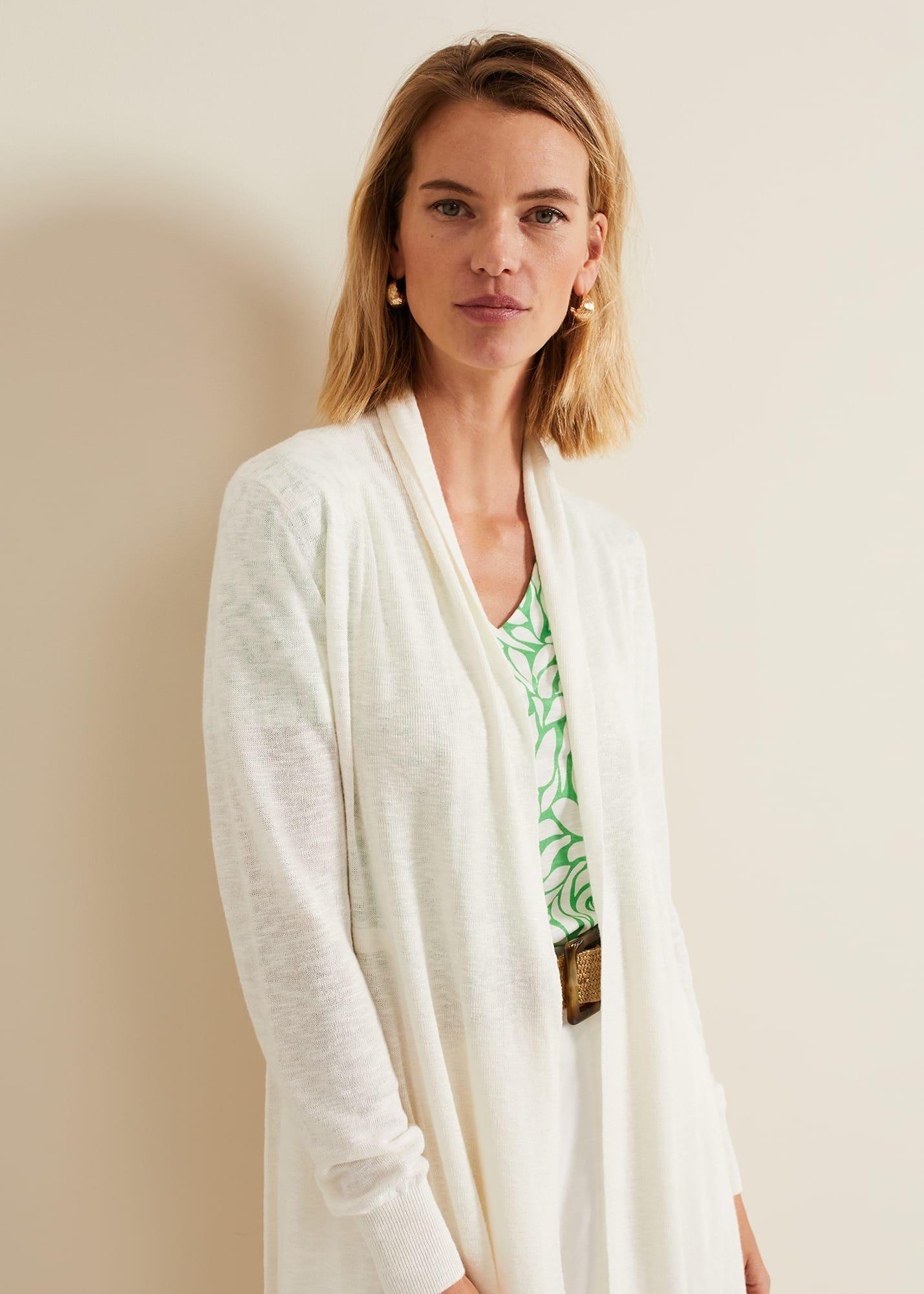 Louise Linen Longline Cardigan | Phase Eight UK |