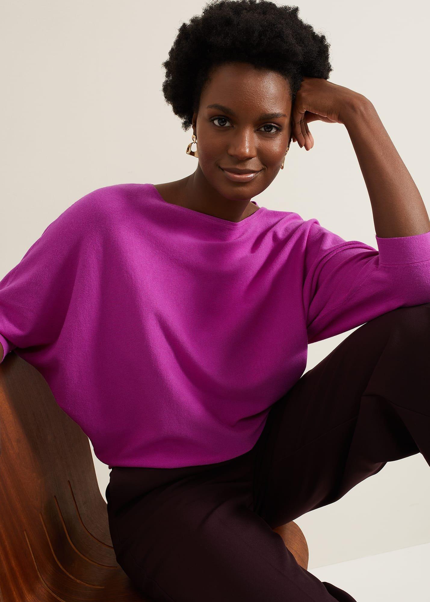 Cristine Batwing Knitted Jumper