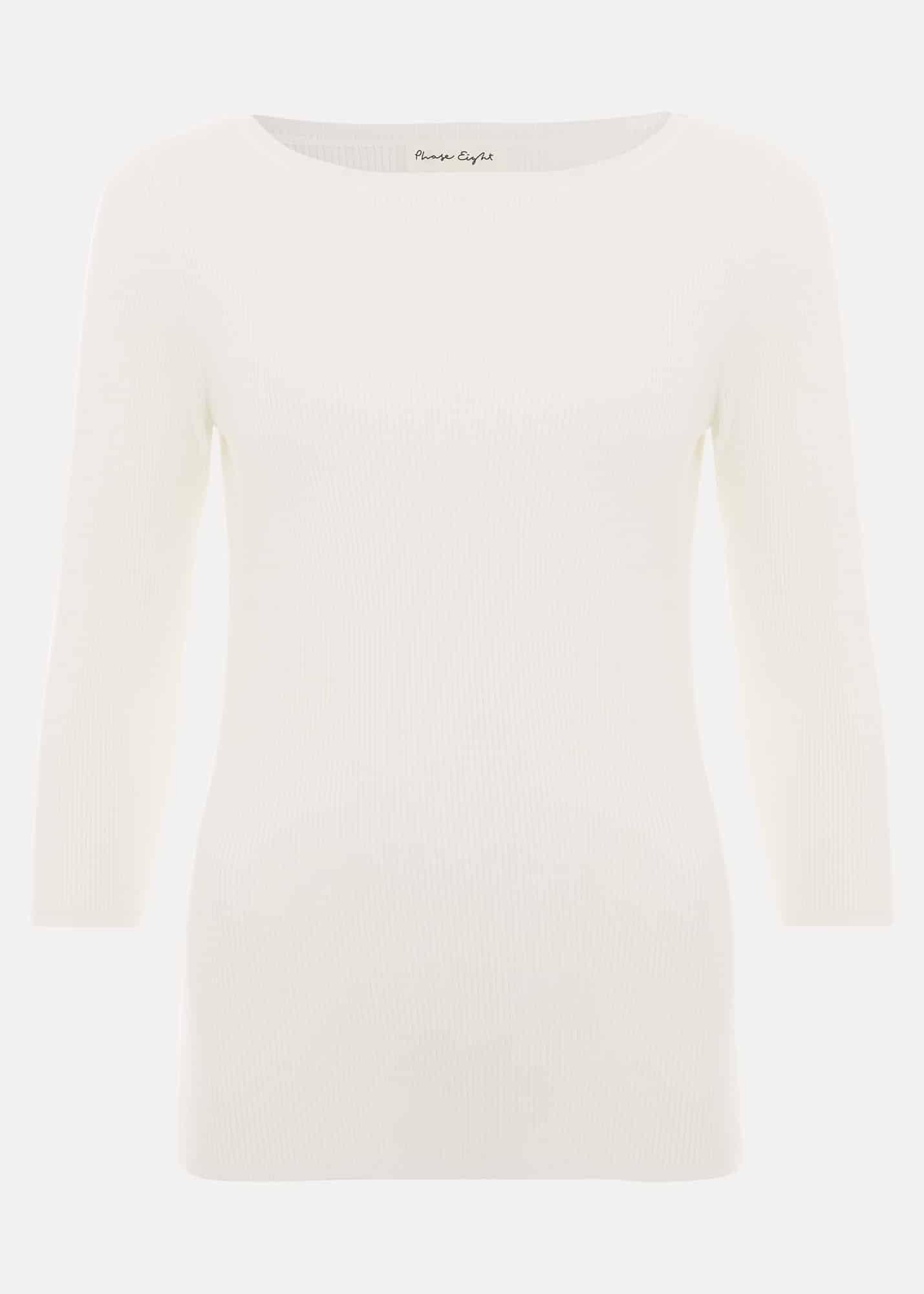 Tannah Ribbed Slash Neck Top