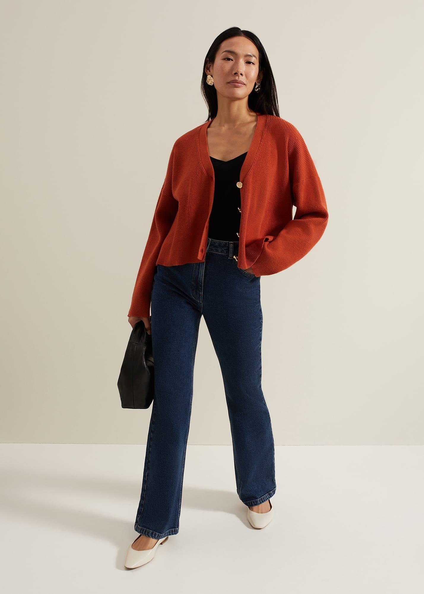 Anna Button Ribbed Cardigan