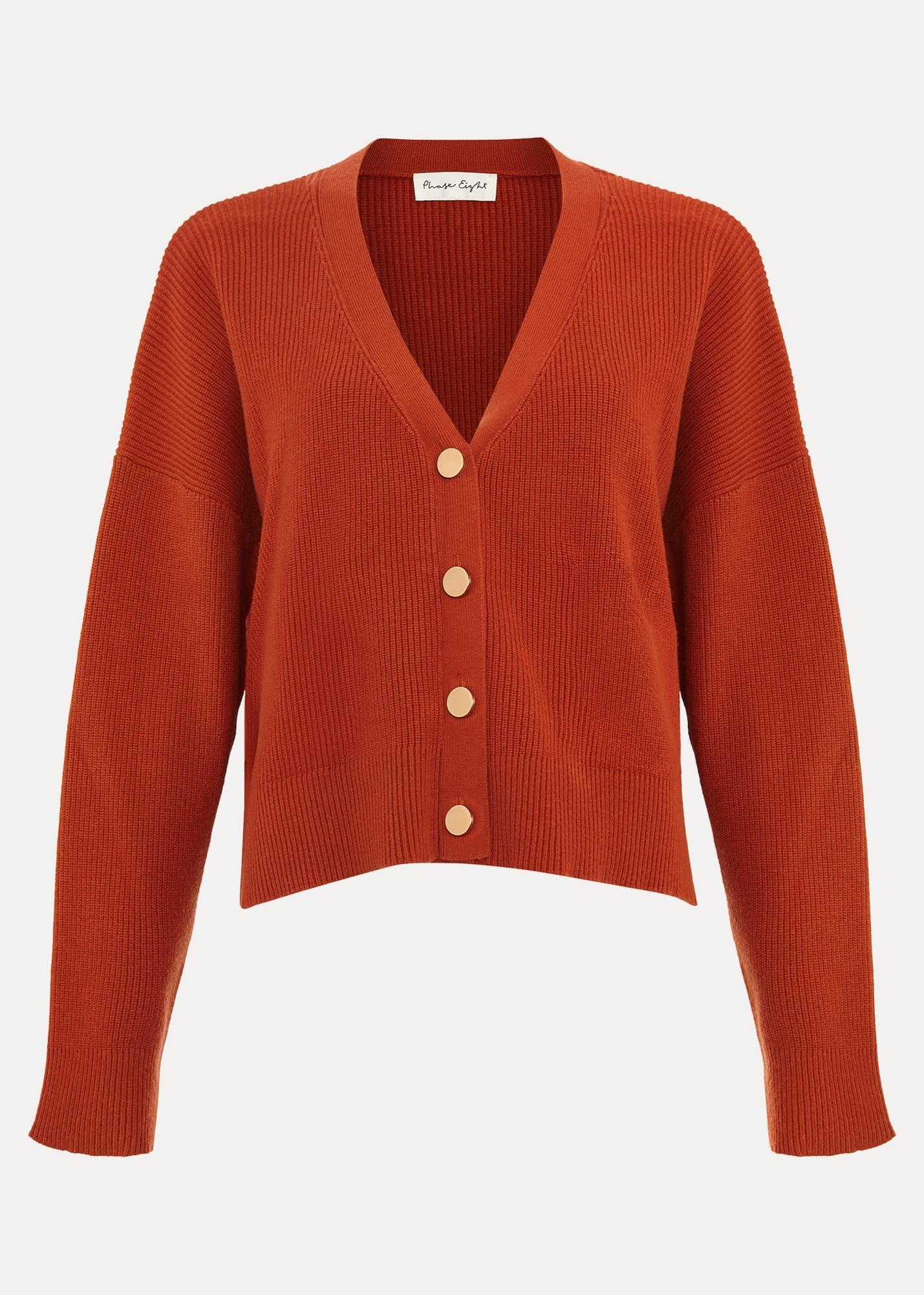 Anna Button Ribbed Cardigan