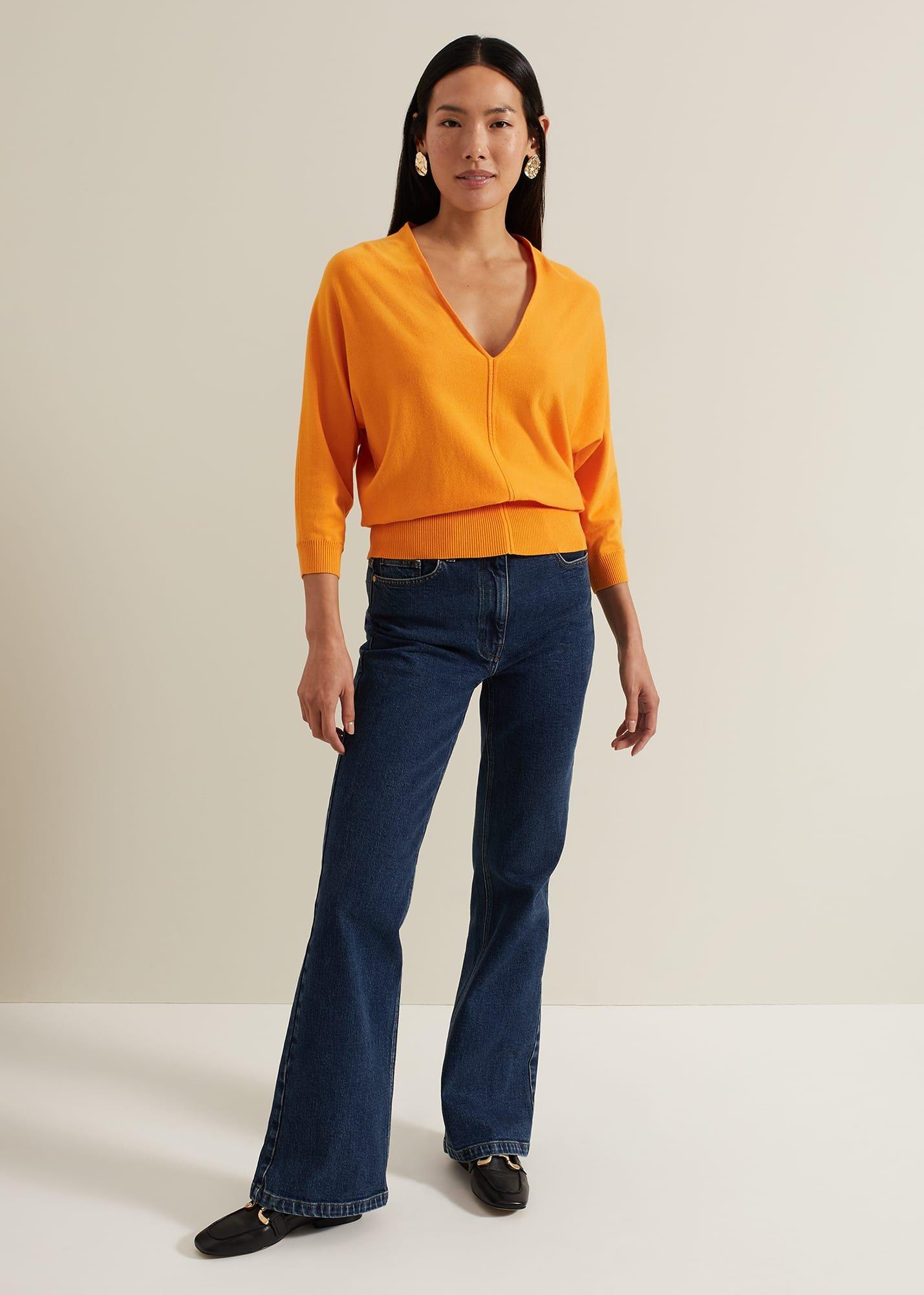 Gina V Neck Batwing Jumper