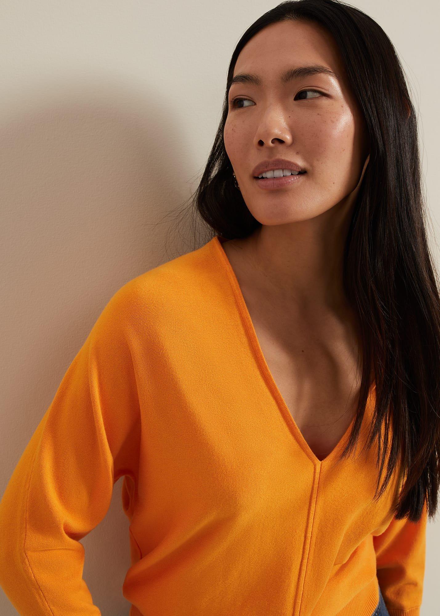 Gina V Neck Batwing Jumper