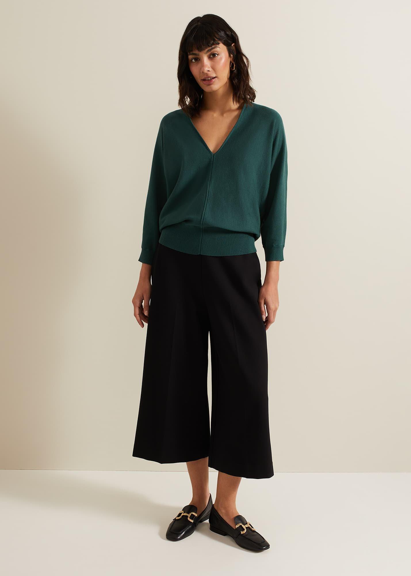 Gina V Neck Batwing Jumper