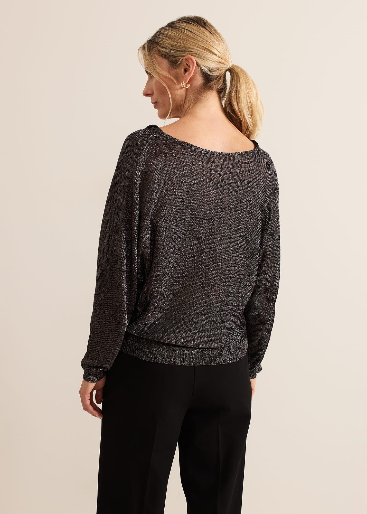 Malti Metallic Cowl Neck Knit