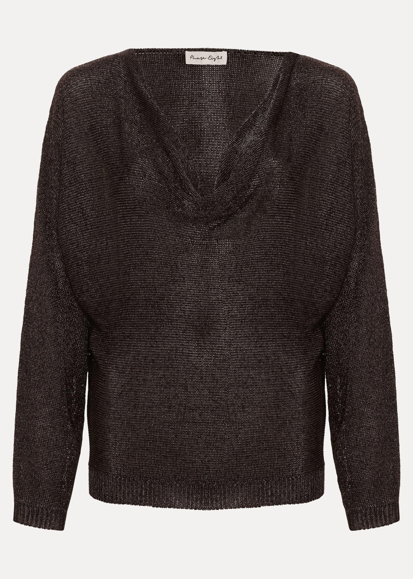 Malti Metallic Cowl Neck Knit