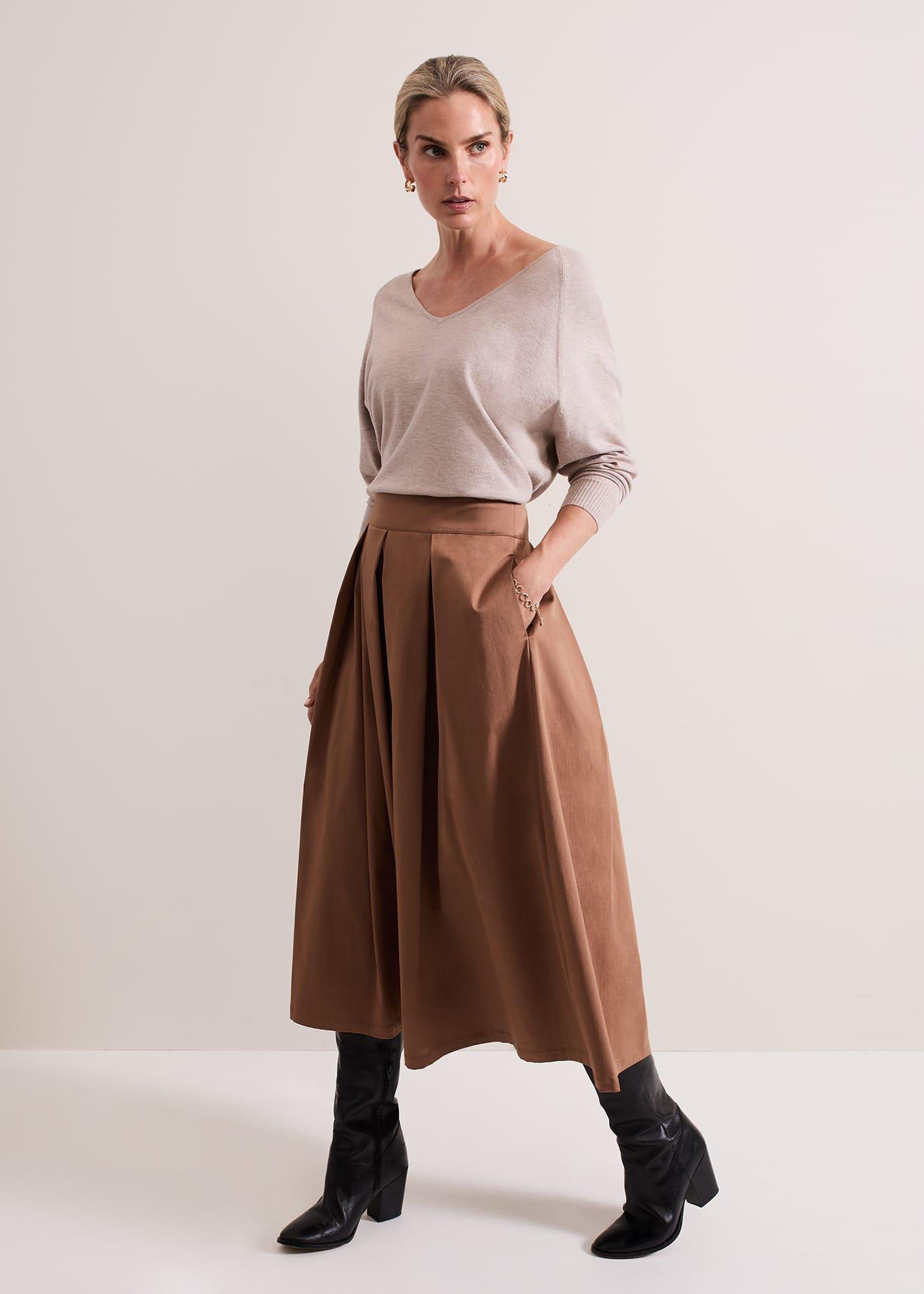 ${product-id}-Senita Fine Knit V-Neck Jumper-Oatmeal-${view-type}