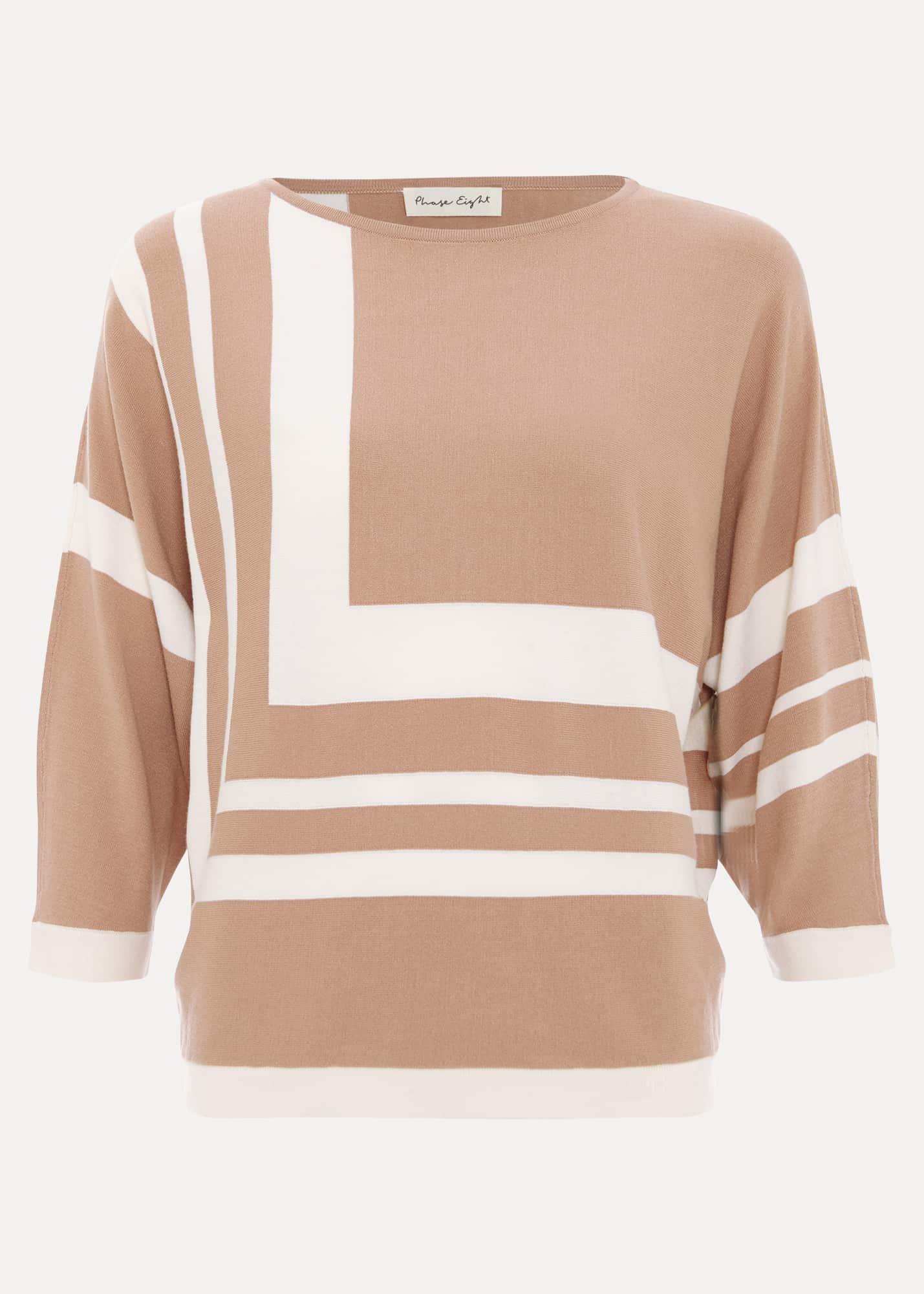 Geri Geo Lined Knit Top