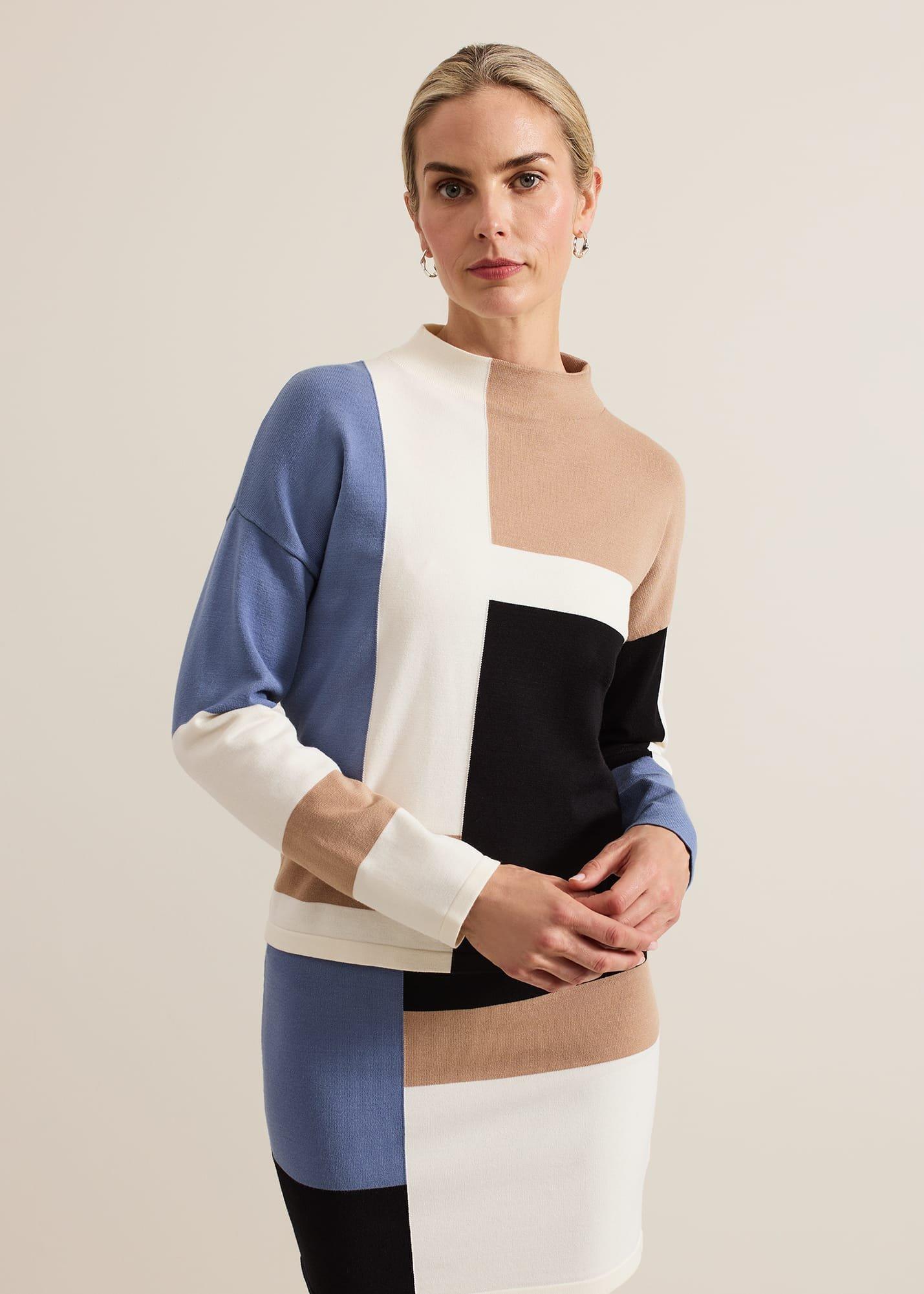 Kamila Pullover in Blockfarben