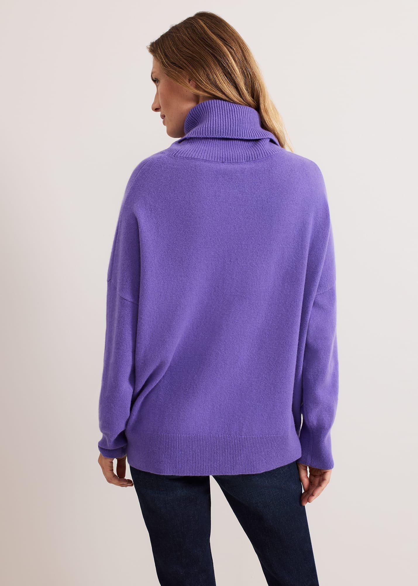 Louanna Roll Neck Wool Cashmere Jumper
