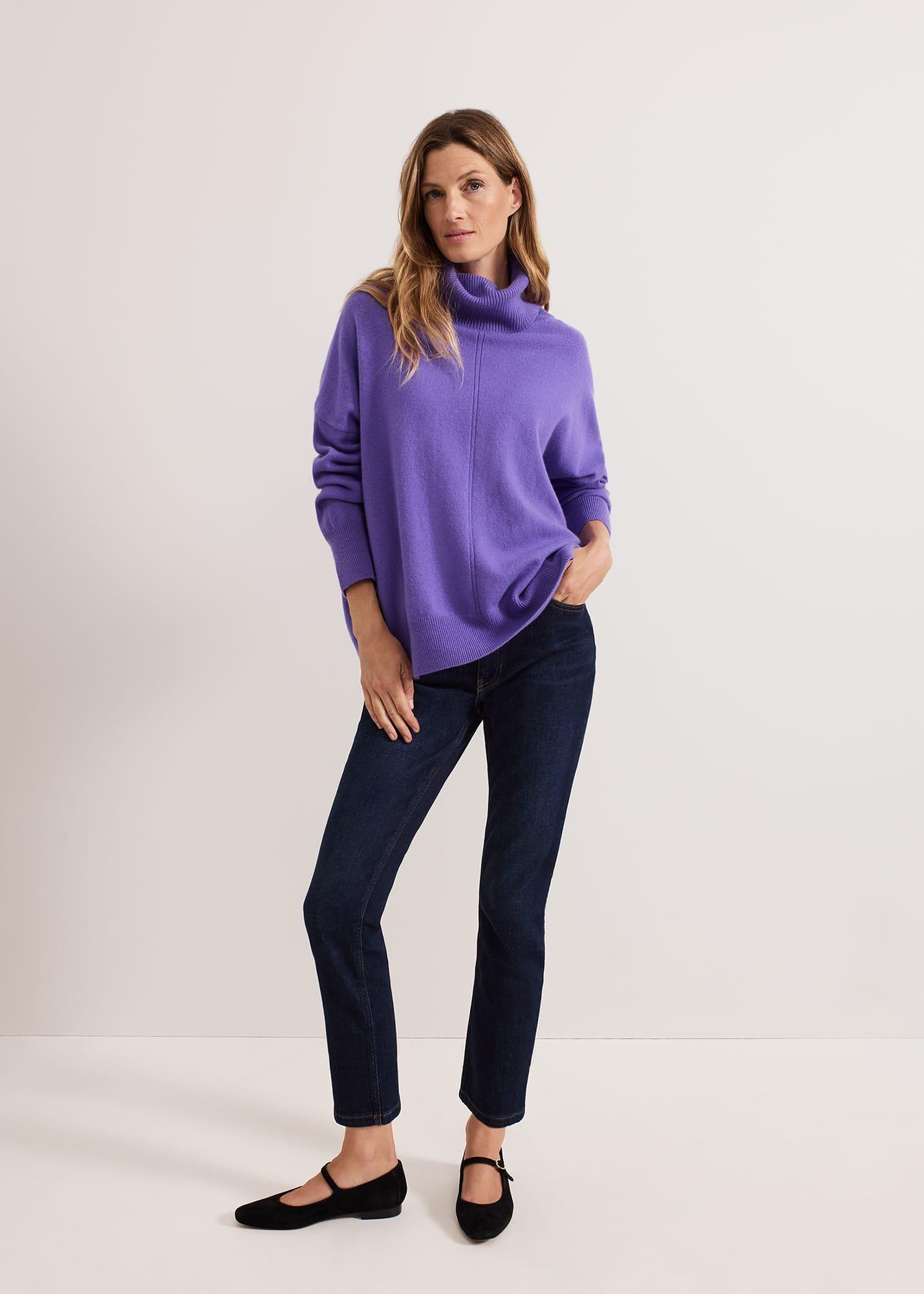 Louanna Roll Neck Wool Cashmere Jumper
