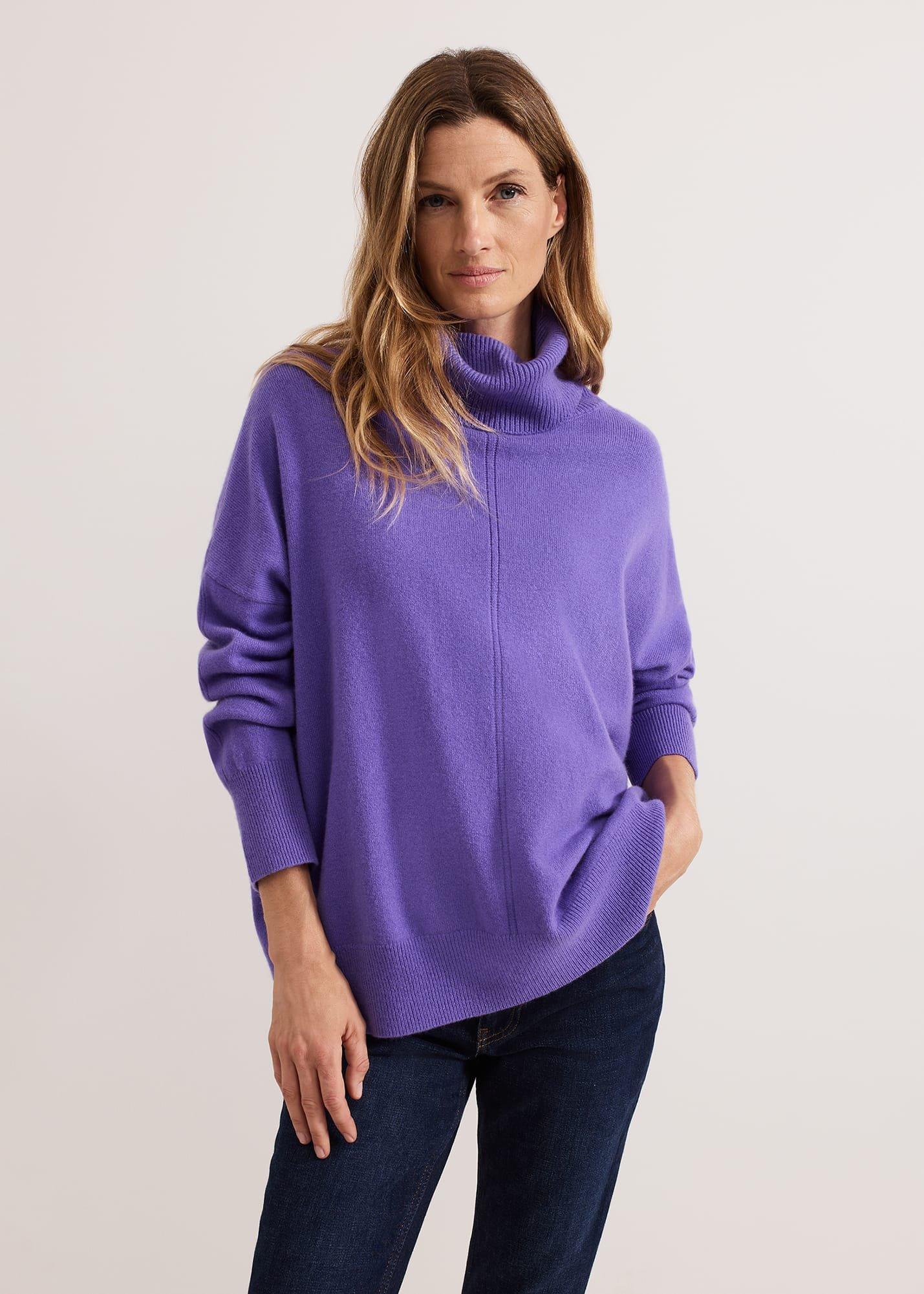 Louanna Roll Neck Wool Cashmere Jumper