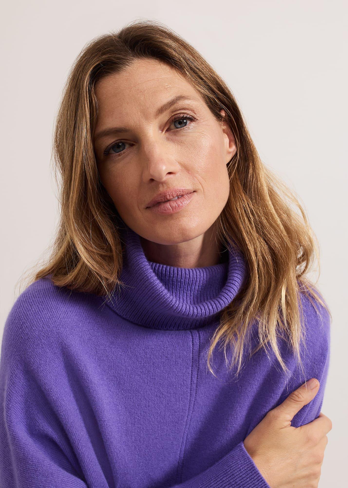 Louanna Roll Neck Wool Cashmere Jumper