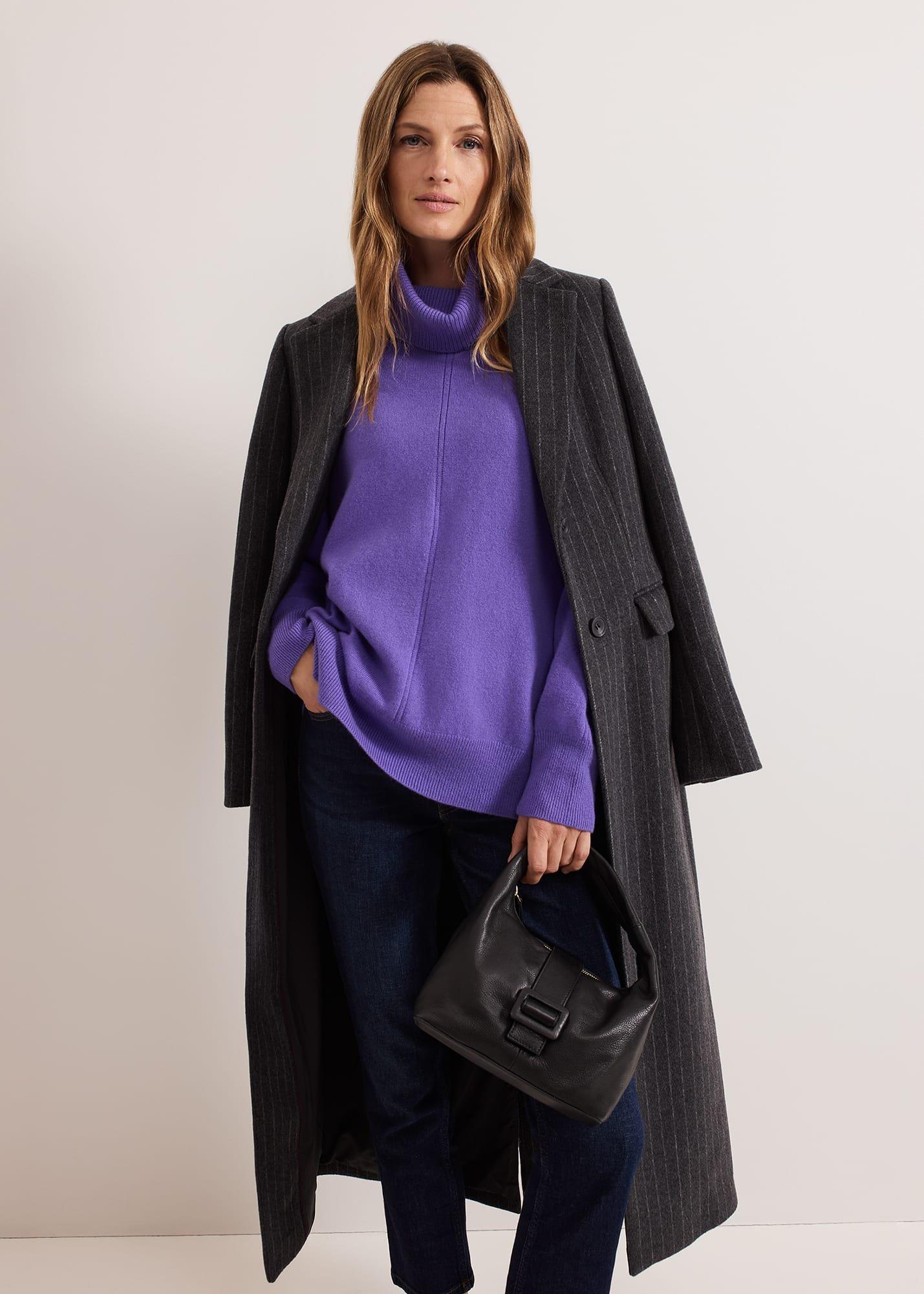 Louanna Roll Neck Wool Cashmere Jumper