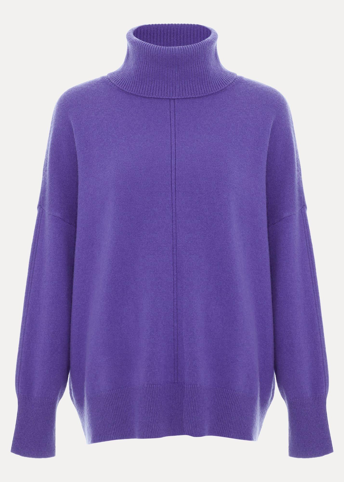 Louanna Roll Neck Wool Cashmere Jumper
