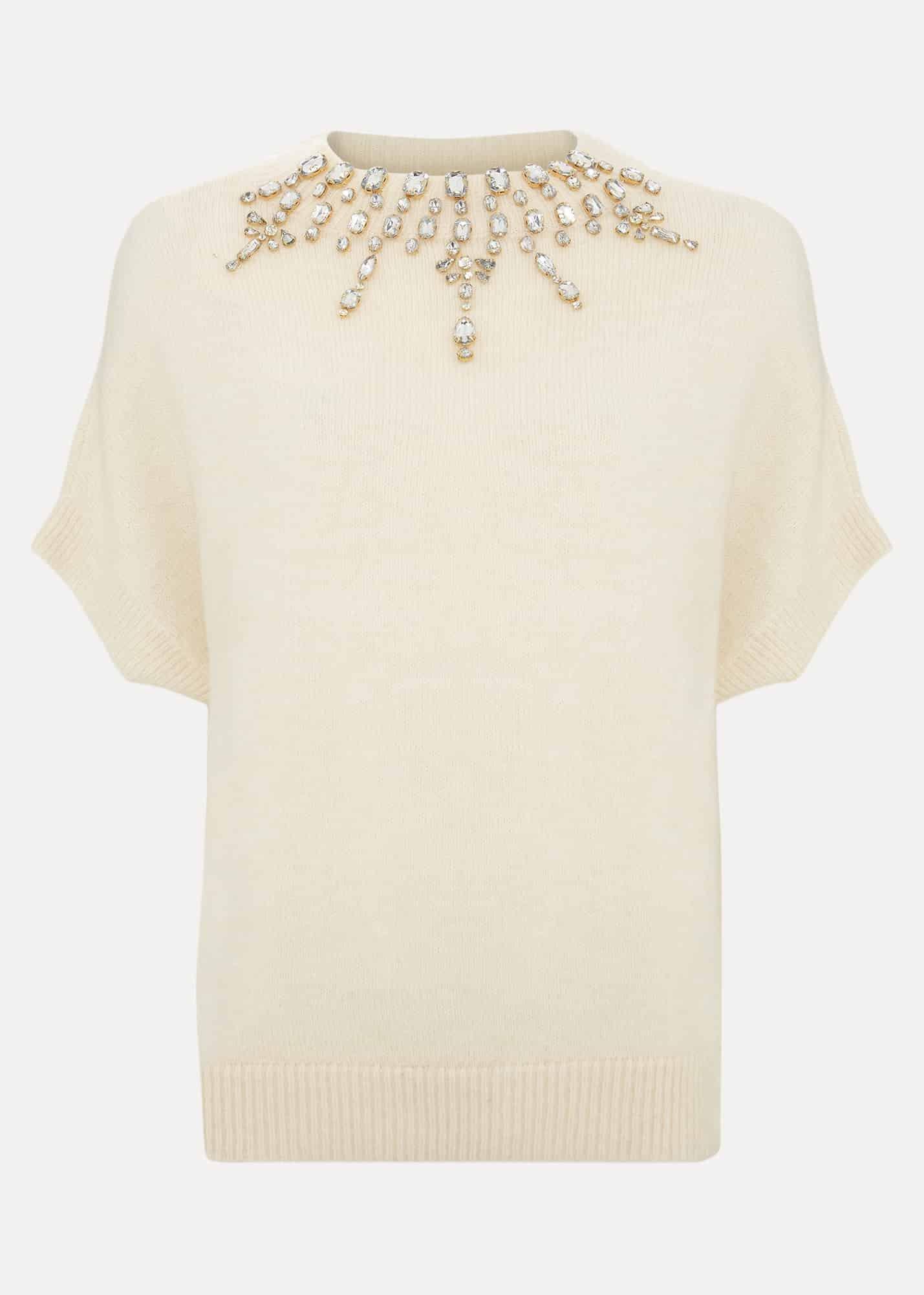 Allie Tabard Jewelled Top