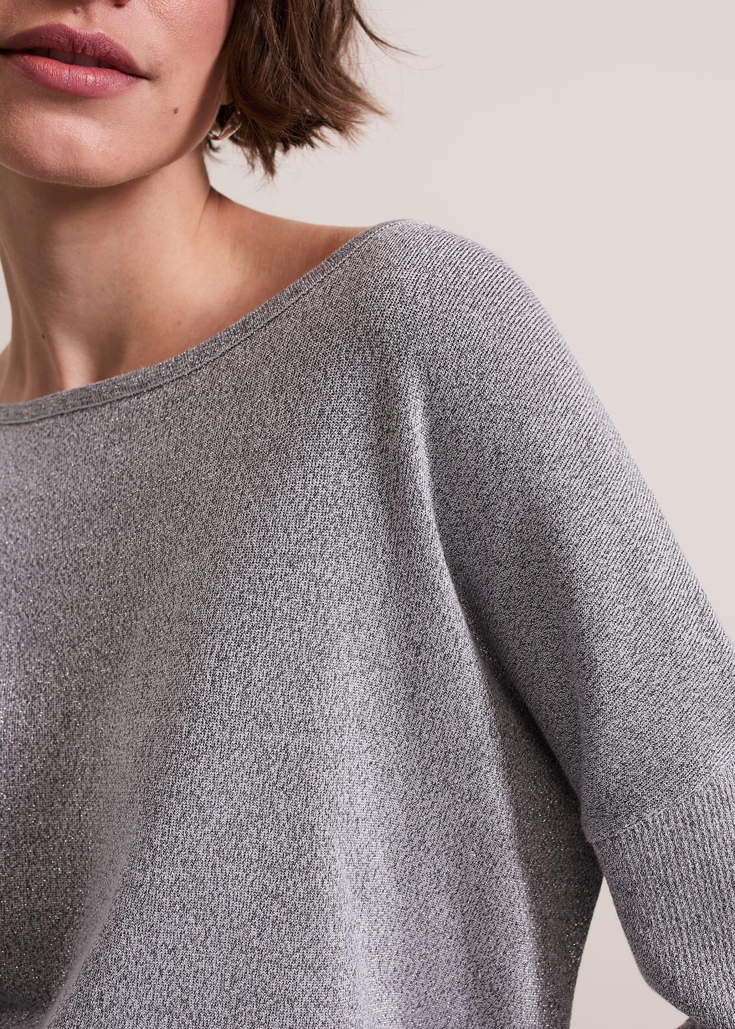 ${product-id}-Sofia Silver Lurex Asymetric Jumper-Silver-${view-type}