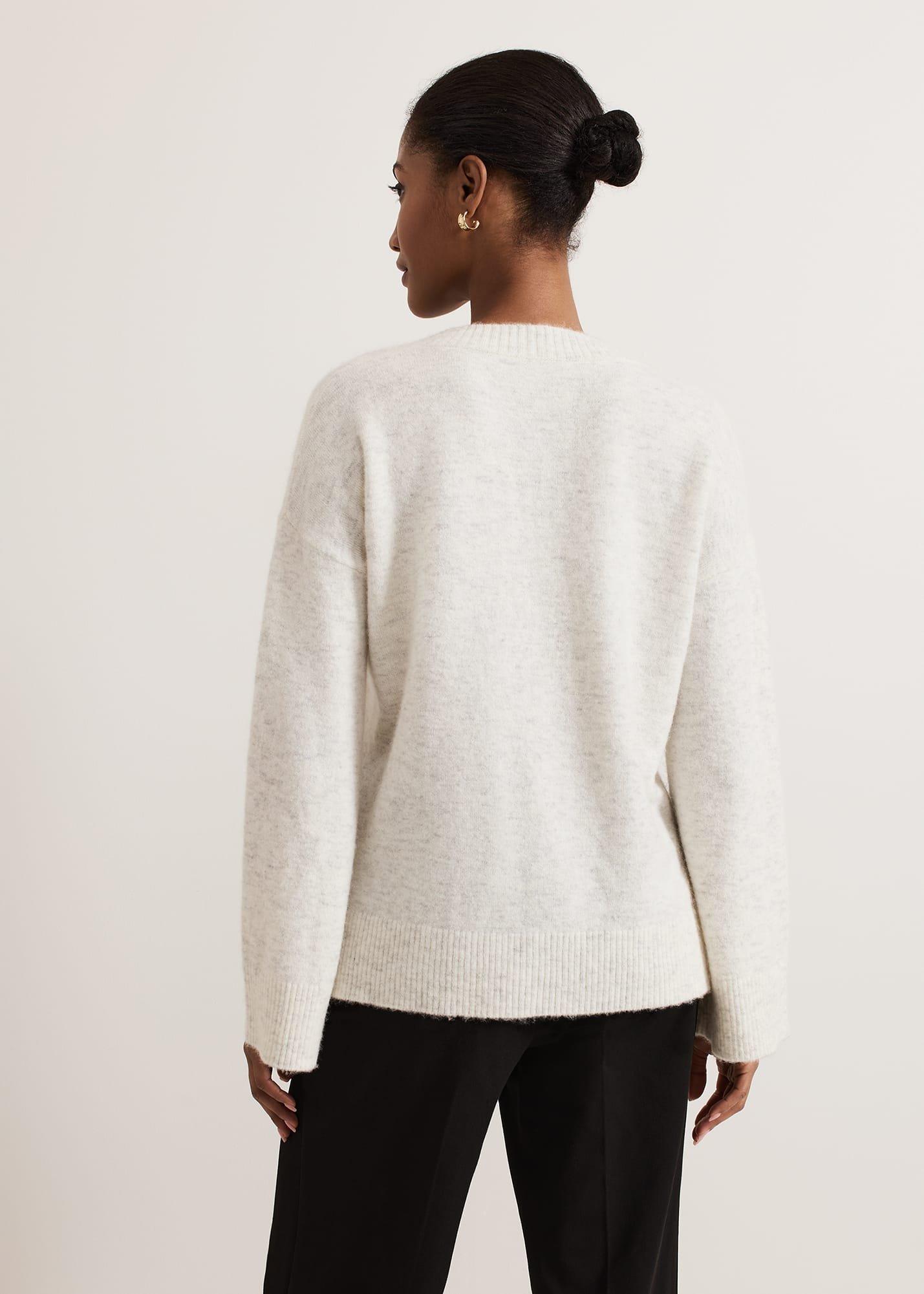 Olivia V Neck Alpaca Jumper