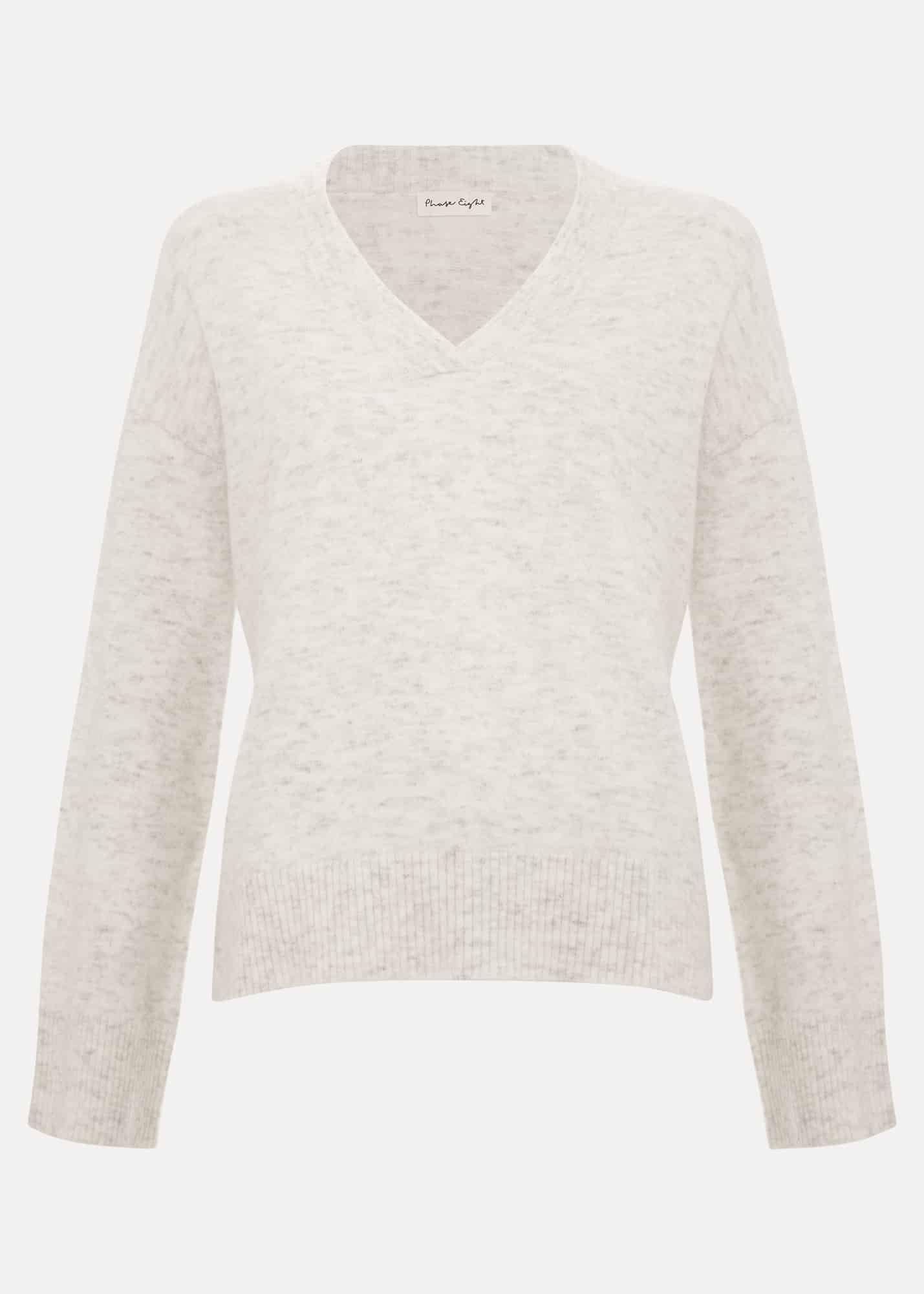 Olivia V Neck Alpaca Jumper
