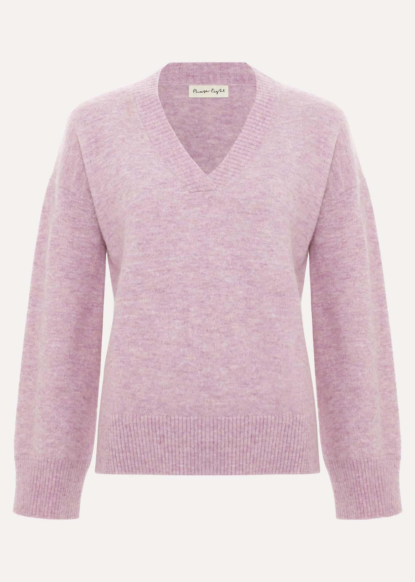 Olivia V Neck Alpaca Jumper