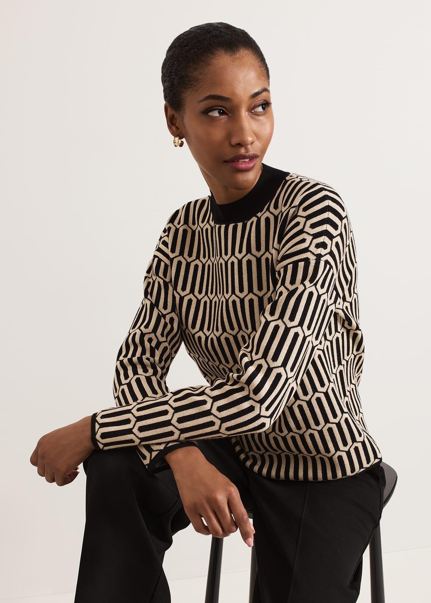 Tanya Shimmer Geo Jumper