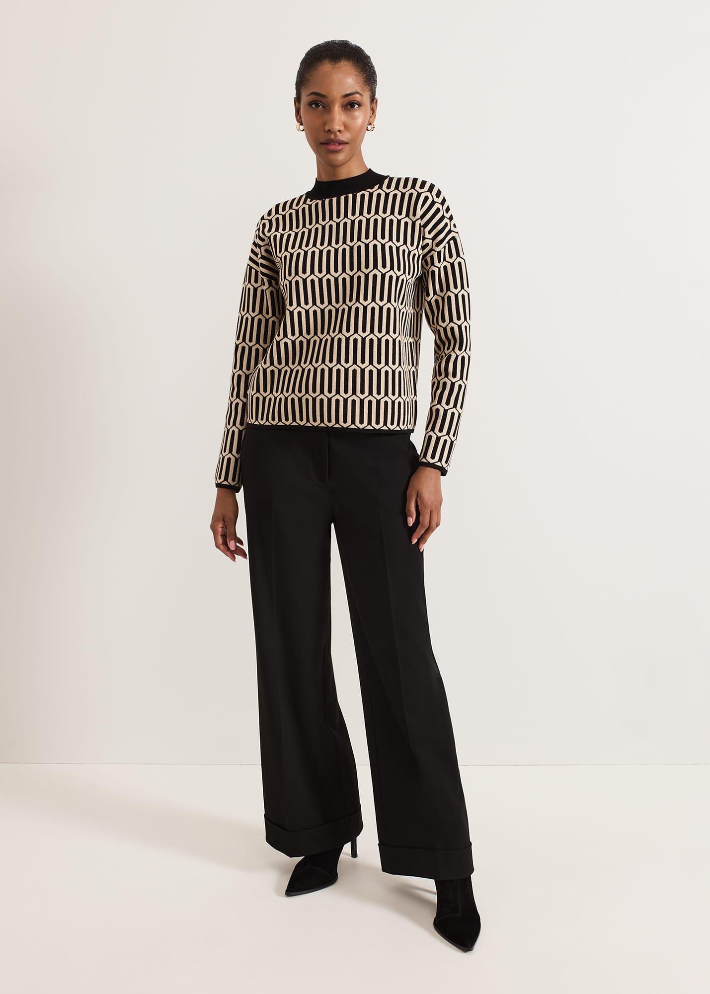 ${product-id}-Tanya Lurex Geo Jumper-Gunmetal-${view-type}