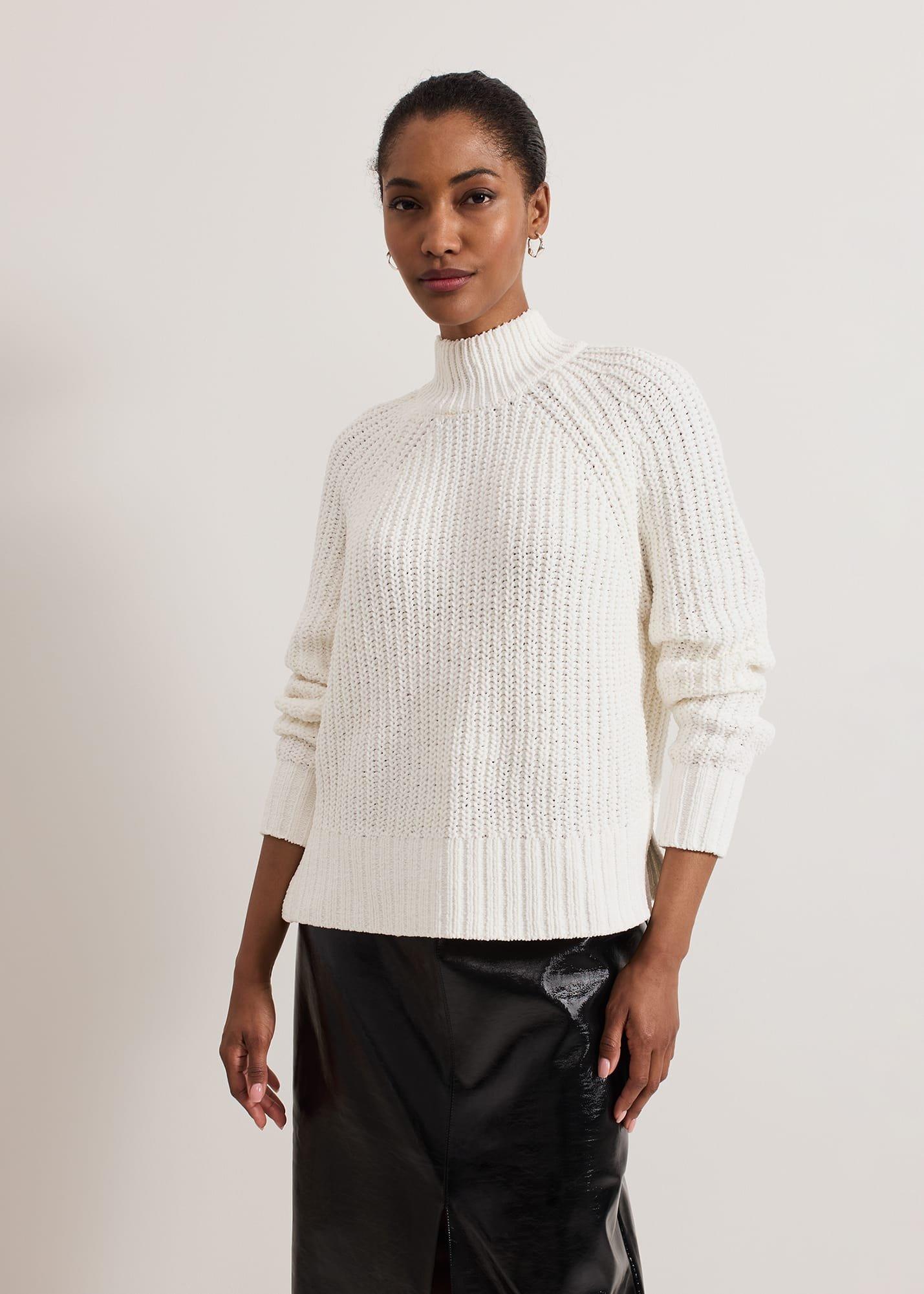 ${product-id}-Reagan Chunky Chenille Jumper-Ivory-${view-type}
