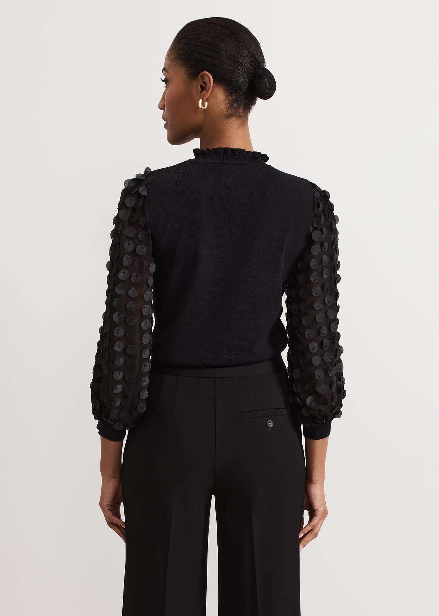 Shelly Woven Sleeve Detail Jumper