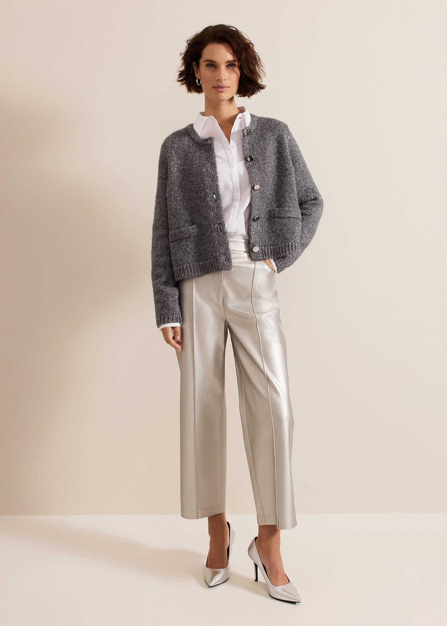 ${product-id}-Eden Sequin Knitted Jacket-Grey-${view-type}