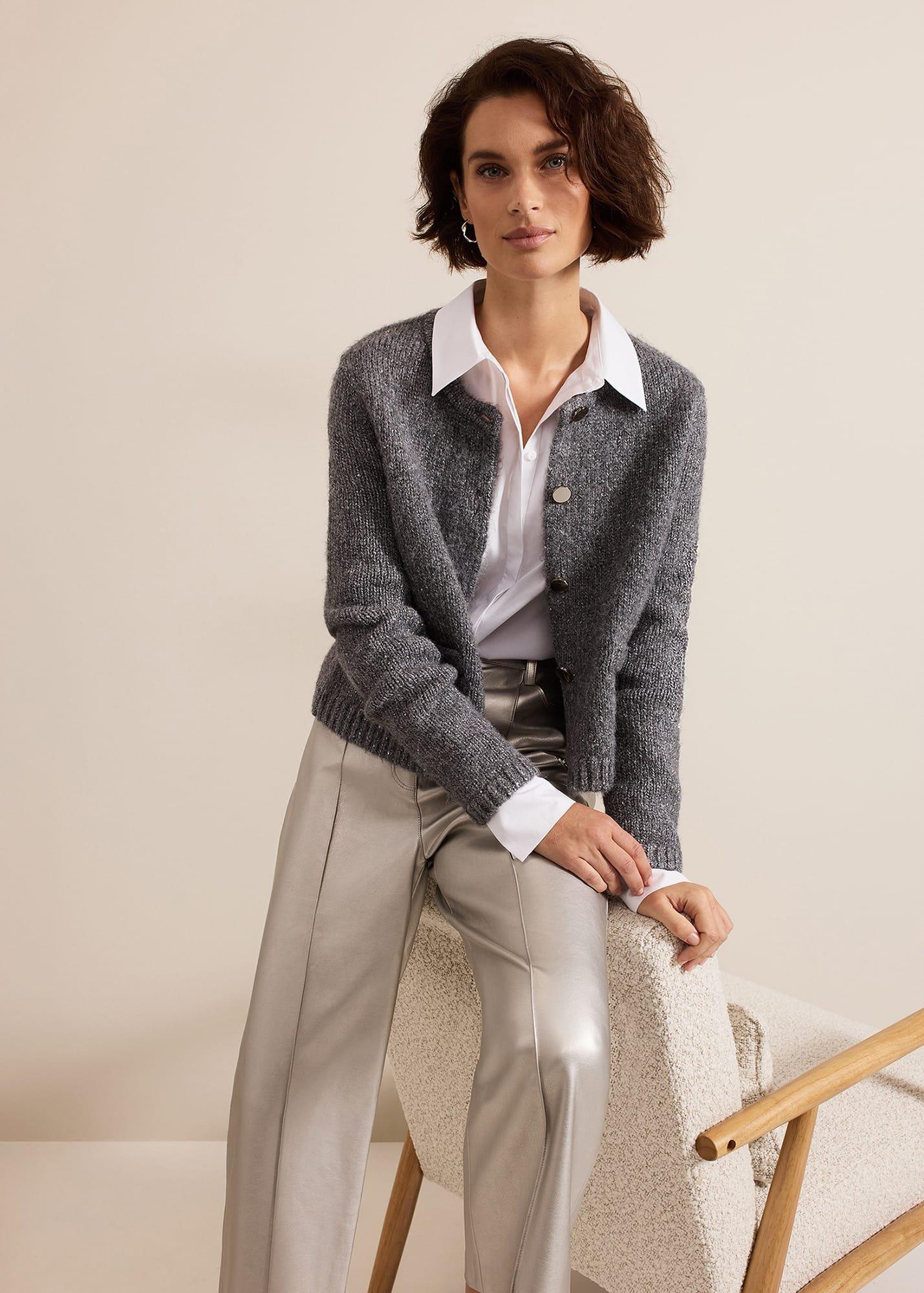 ${product-id}-Eden Sequin Knitted Jacket-Grey-${view-type}