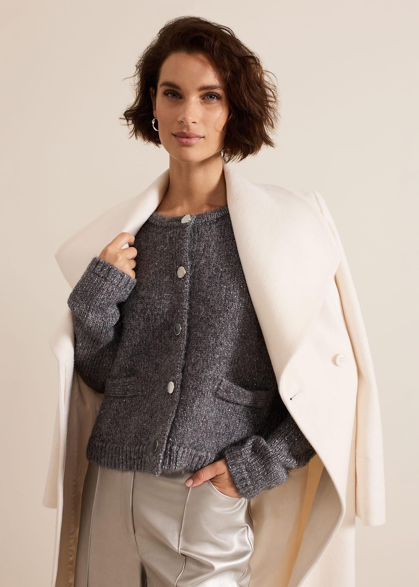 ${product-id}-Eden Sequin Knitted Jacket-Grey-${view-type}