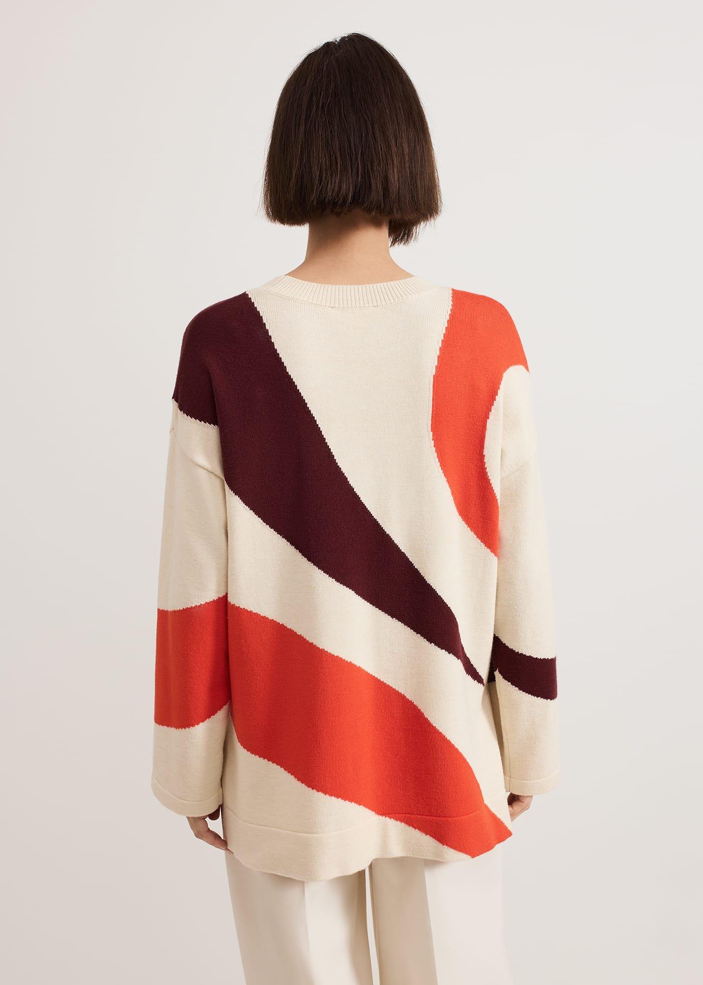 Bettie Colourblock Swirl Jumper