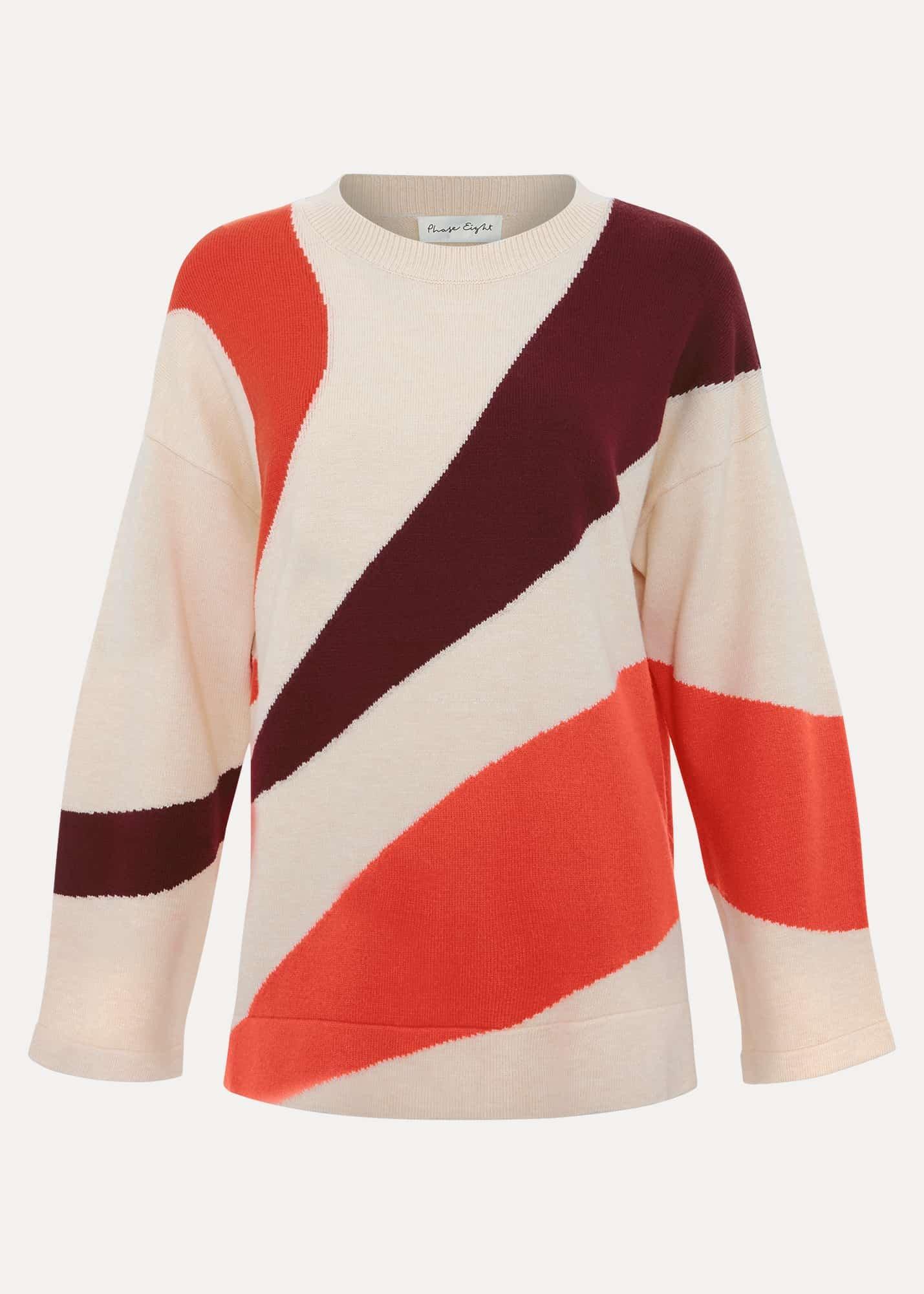Bettie Colourblock Swirl Jumper