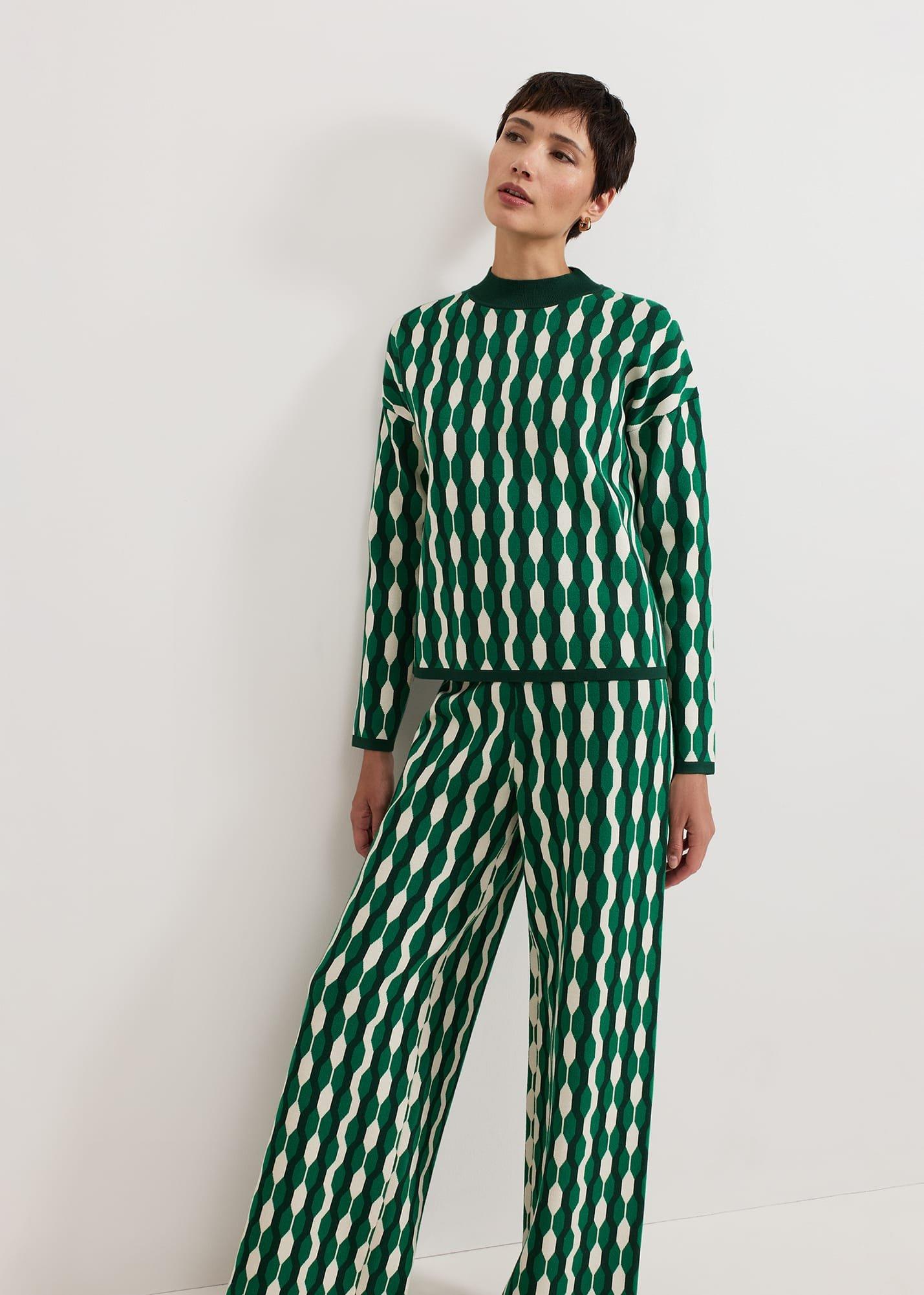 Payton Geo Jacquard Knit Top