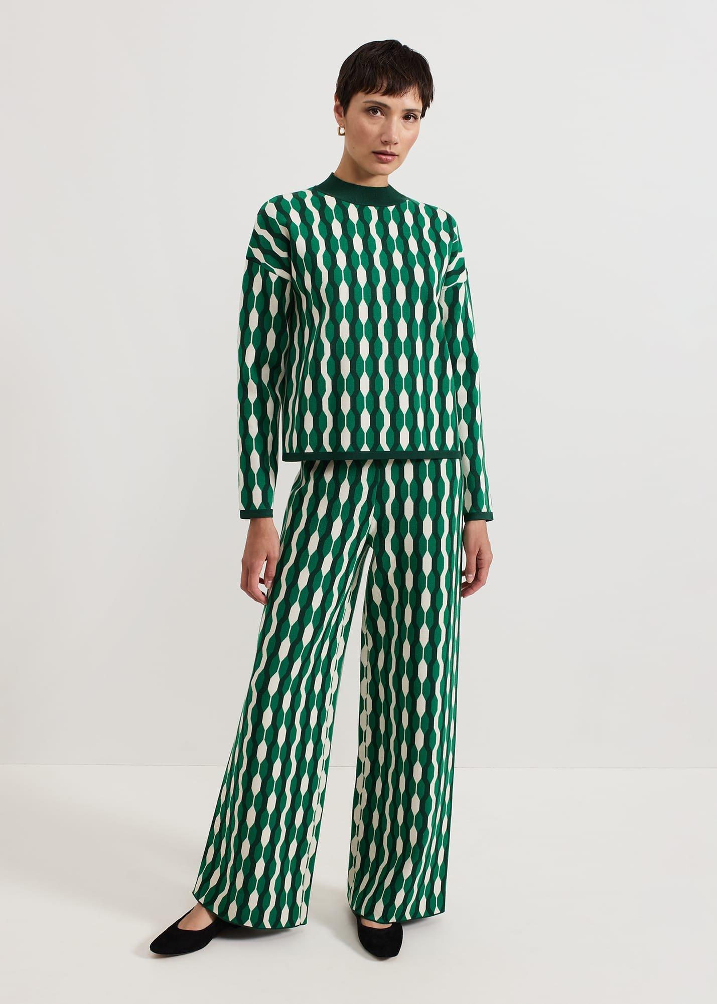 ${product-id}-Payton Geo Jacquard Knit Top-Green-${view-type}