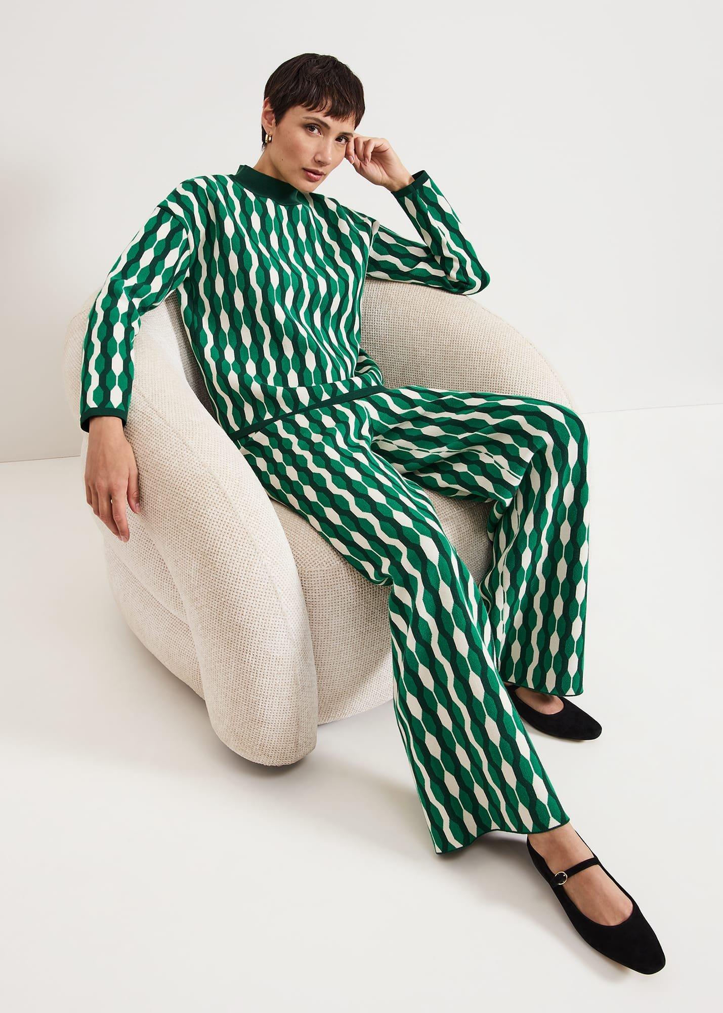 ${product-id}-Payton Geo Jacquard Knit Top-Green-${view-type}