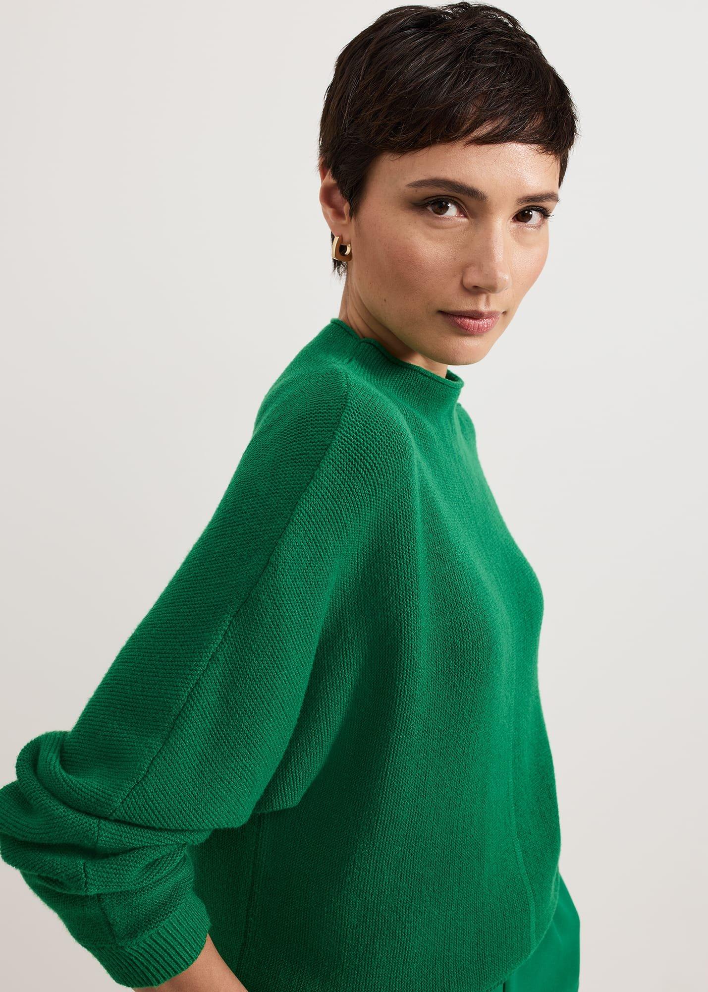 Jess Textured Funnel Neck Jumper
