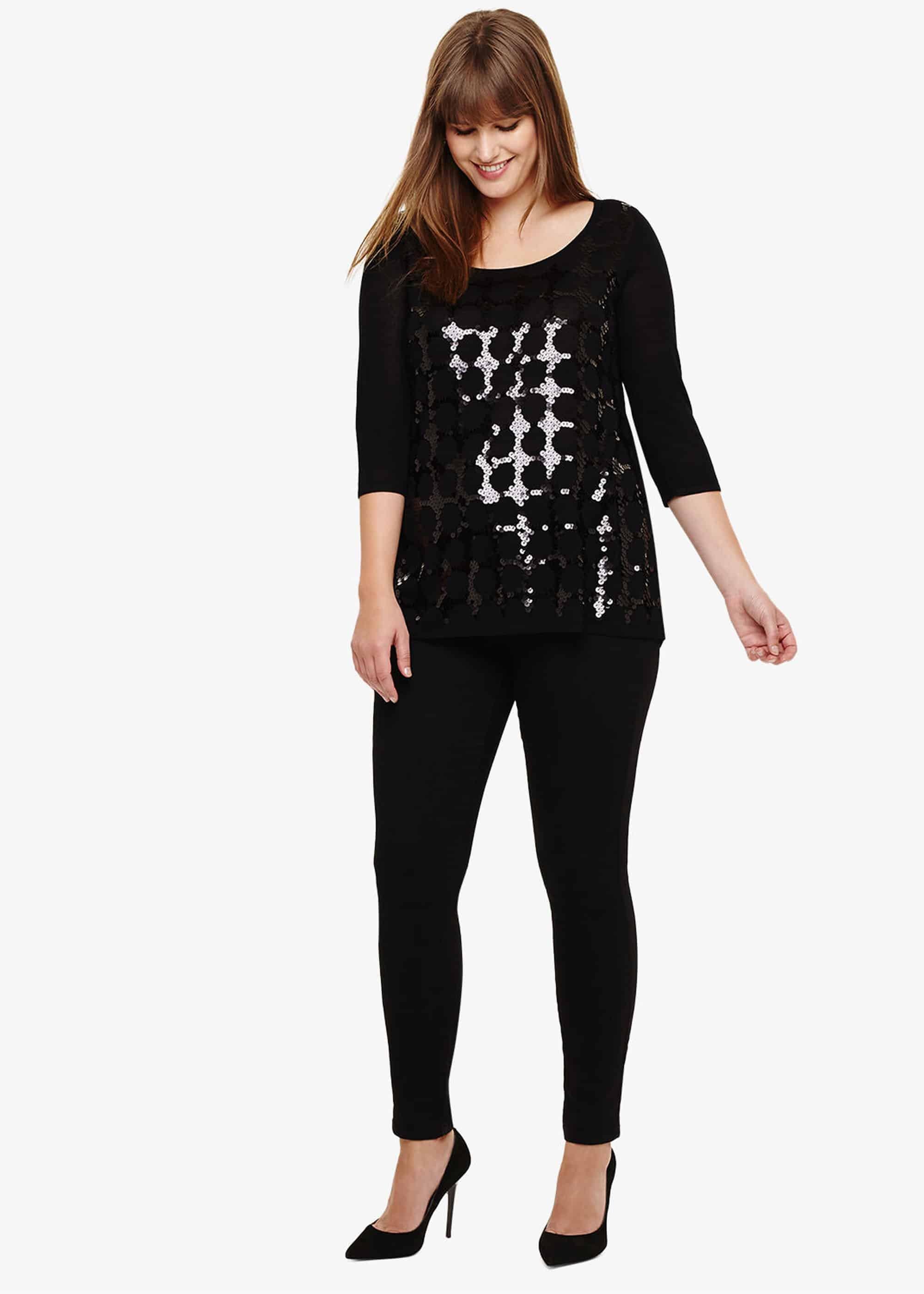 Bett Sequin Knitted Top