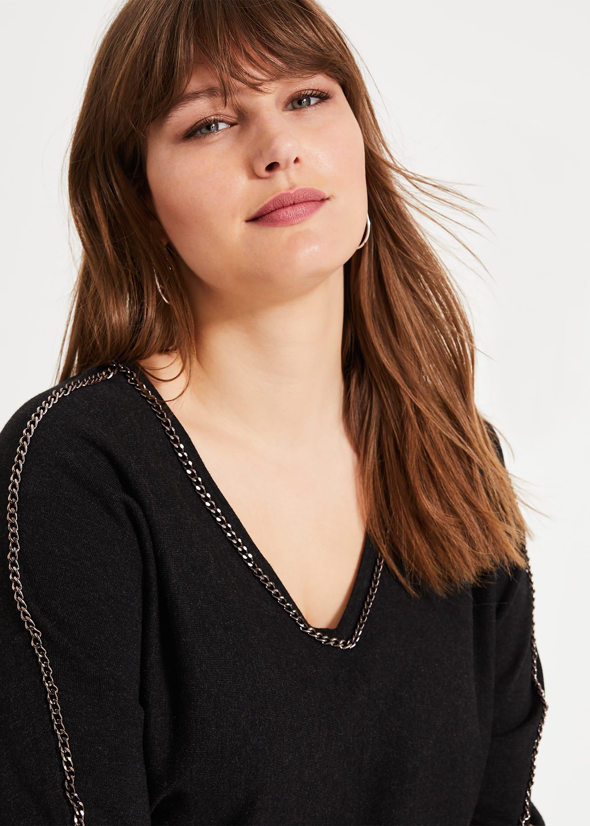 Cece Chain Knit Top