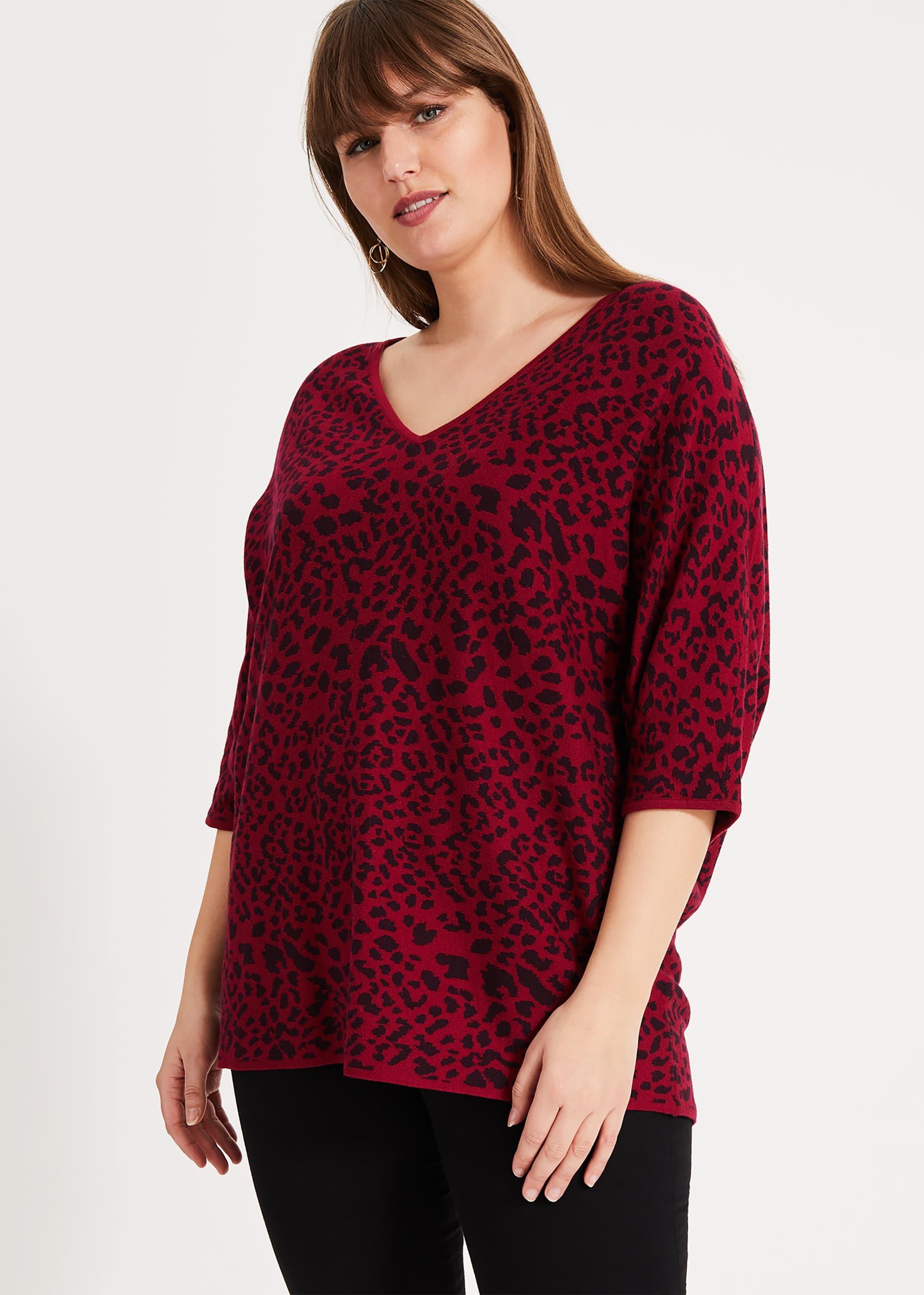 Roxanne Animal Knit Top