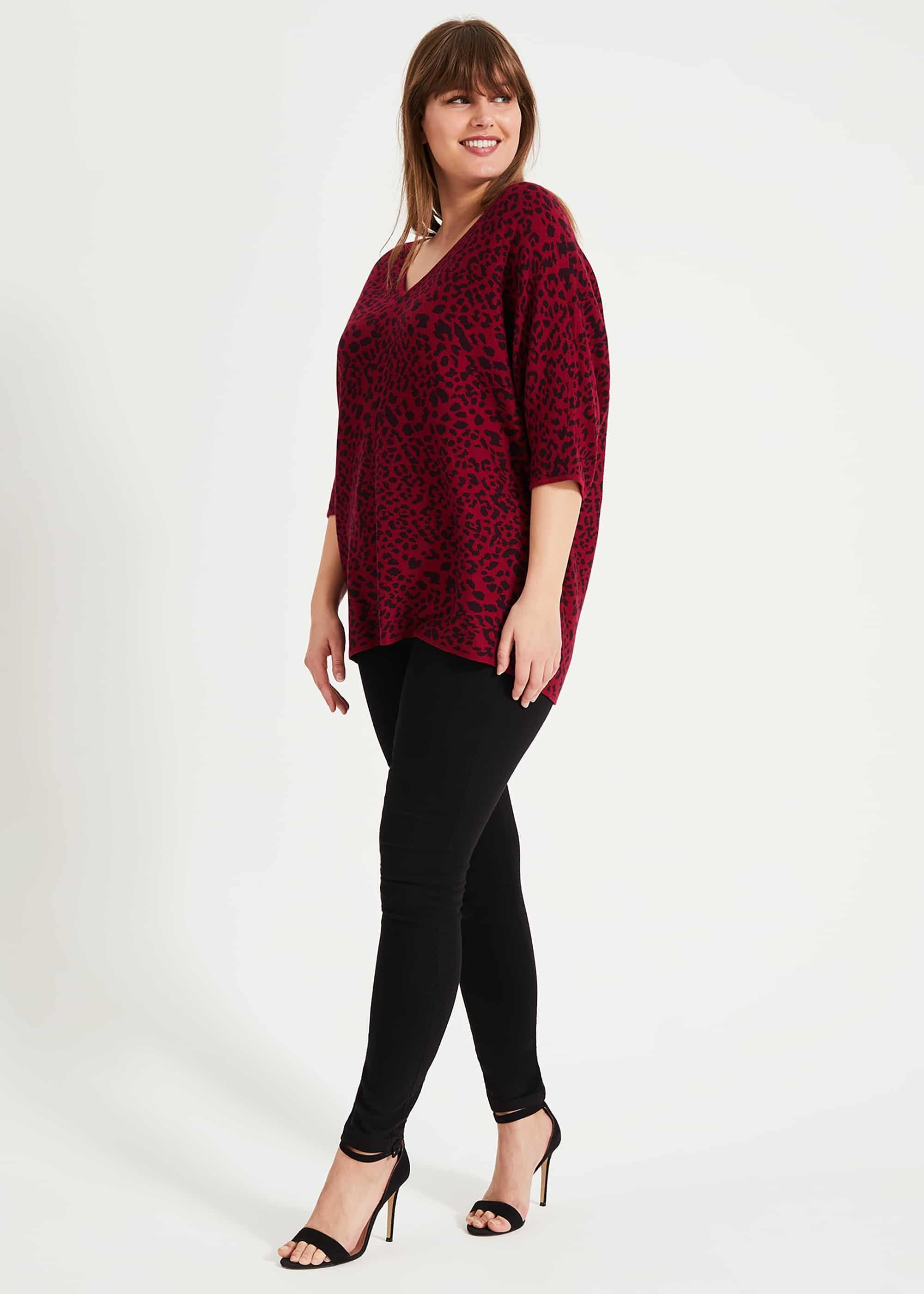 Roxanne Animal Knit Top