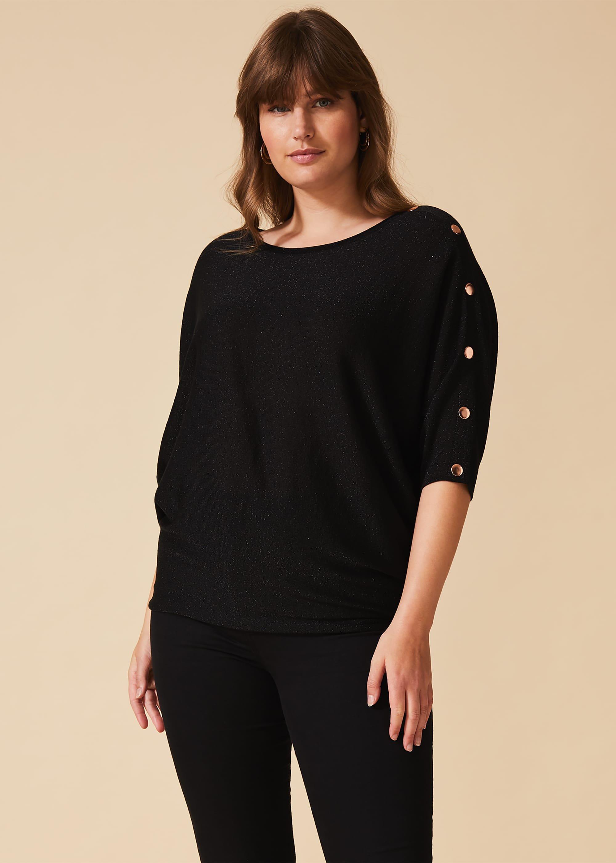 Ellis Stud Sparkle Knit Top