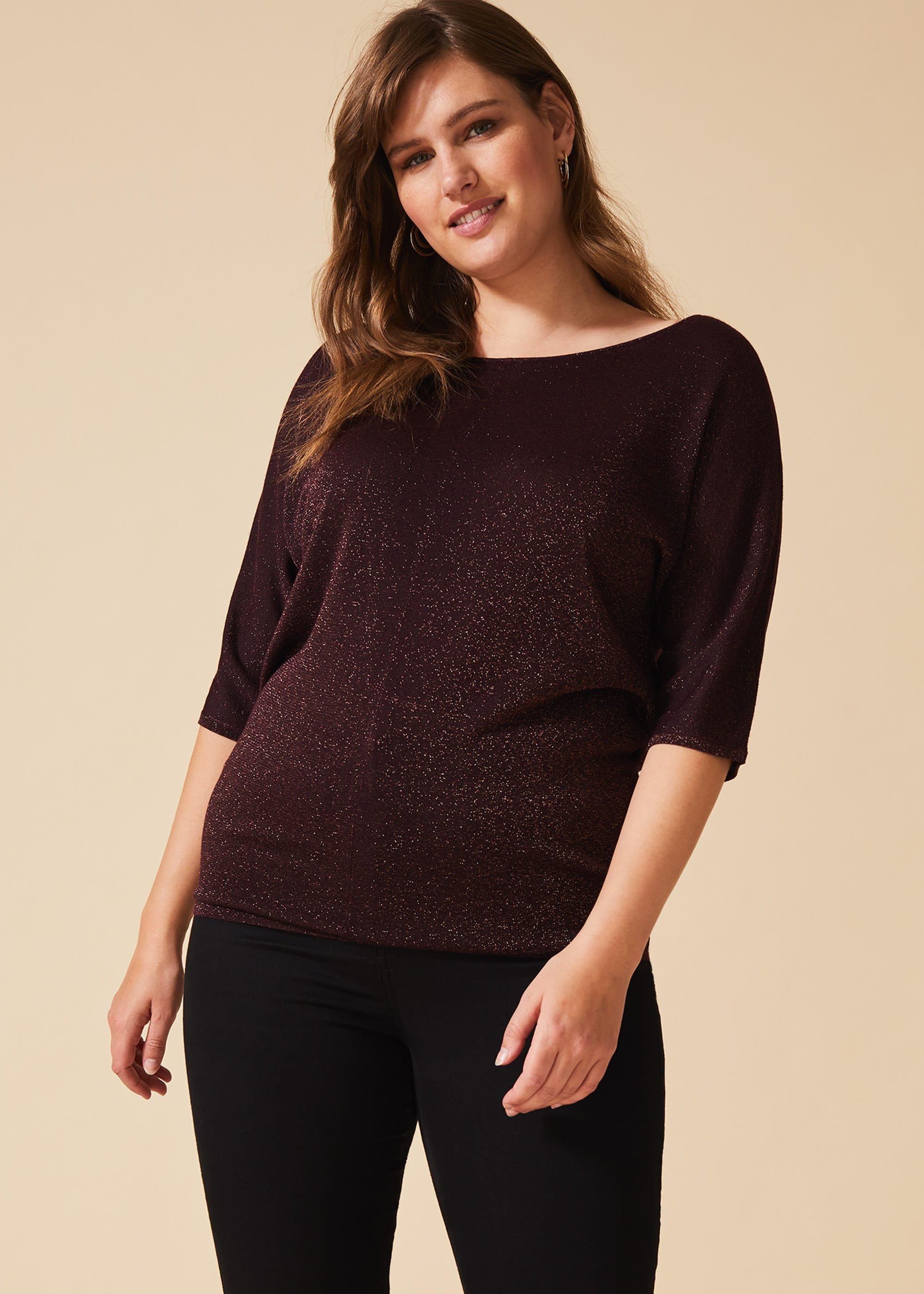 Frances Shimmer Knit Top