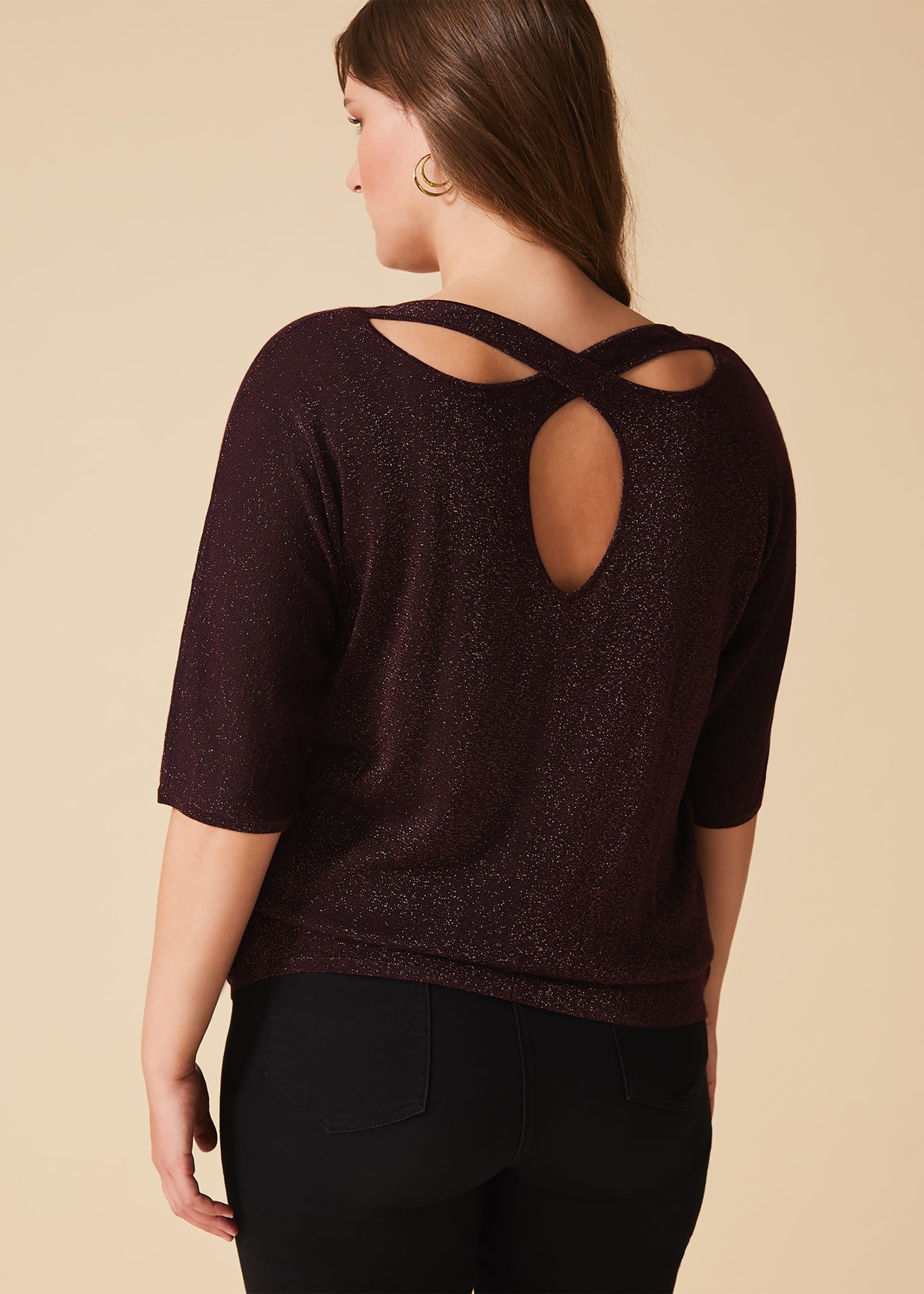 Frances Shimmer Knit Top